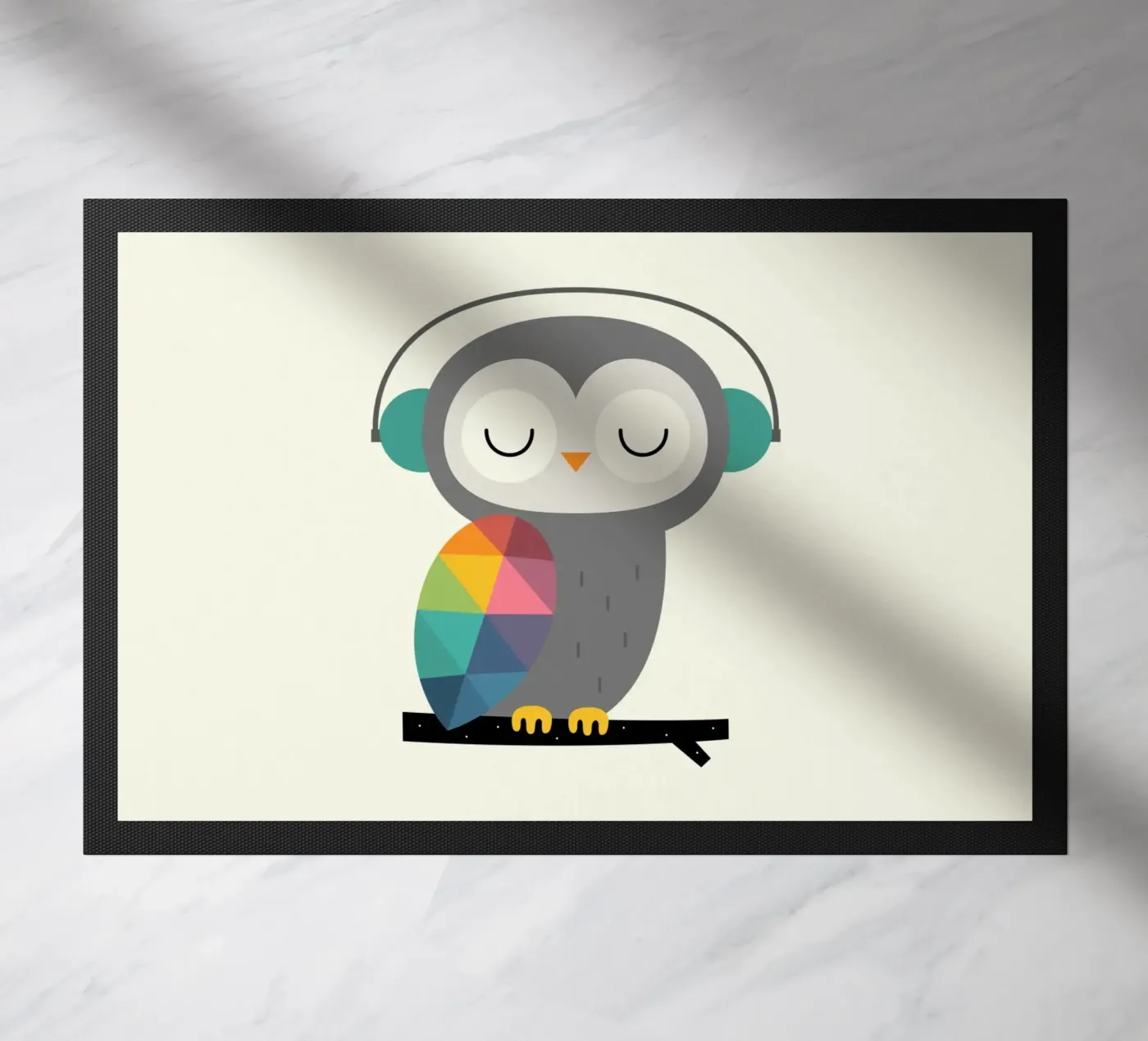 Owl Time deurmat van Andy Westface