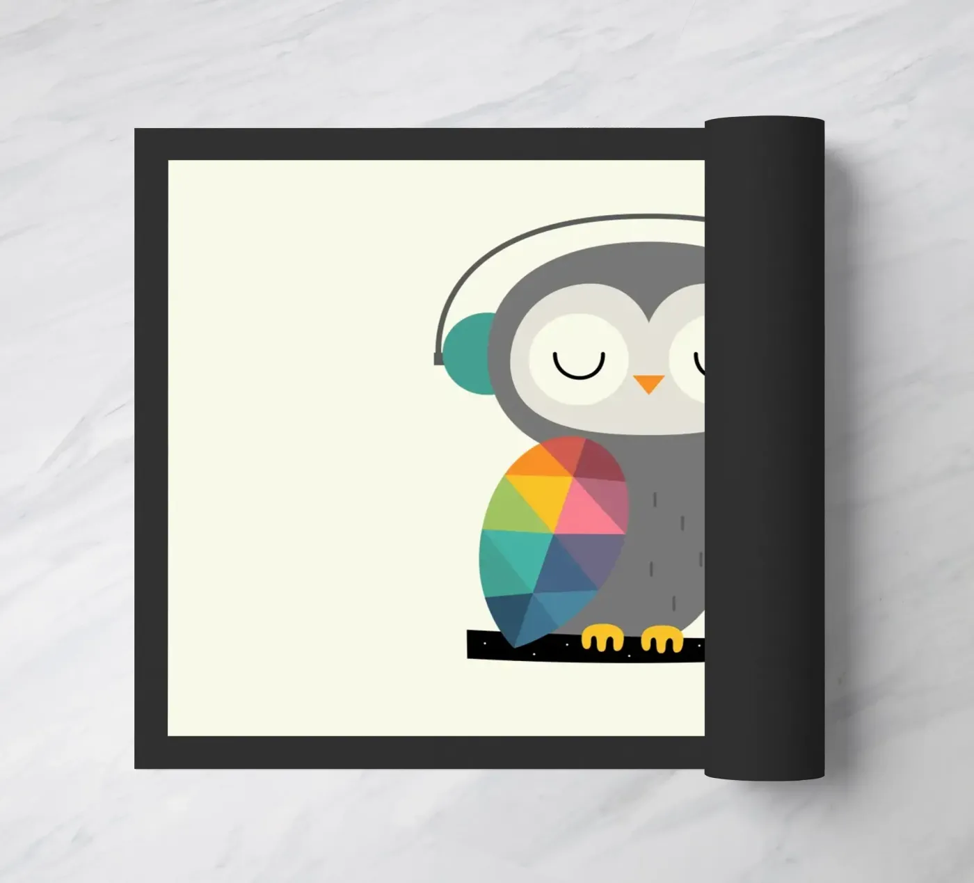 Owl Time deurmat van Andy Westface