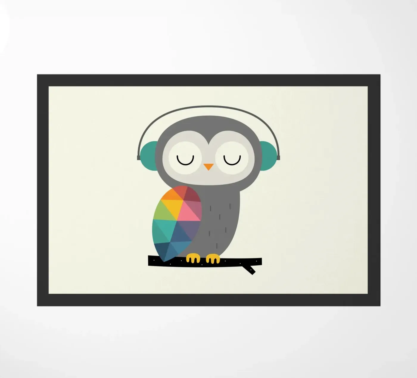 Owl Time doormat by Andy Westface