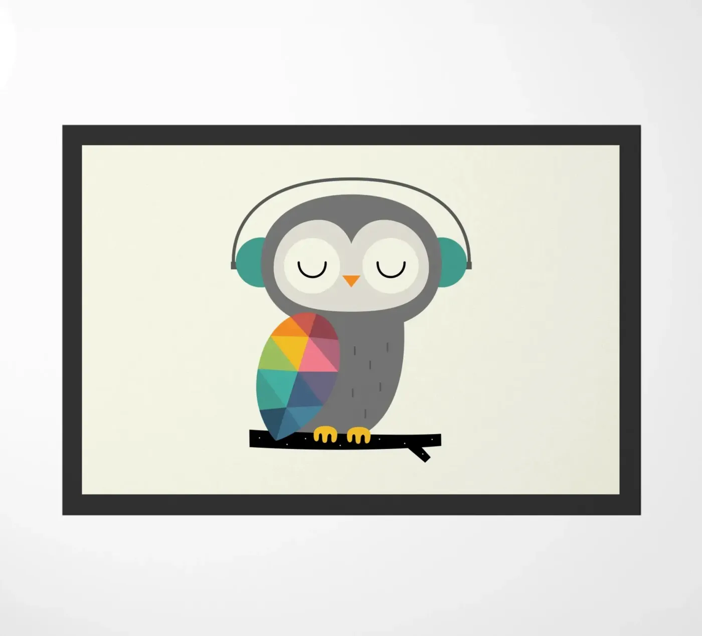 Owl Time deurmat van Andy Westface