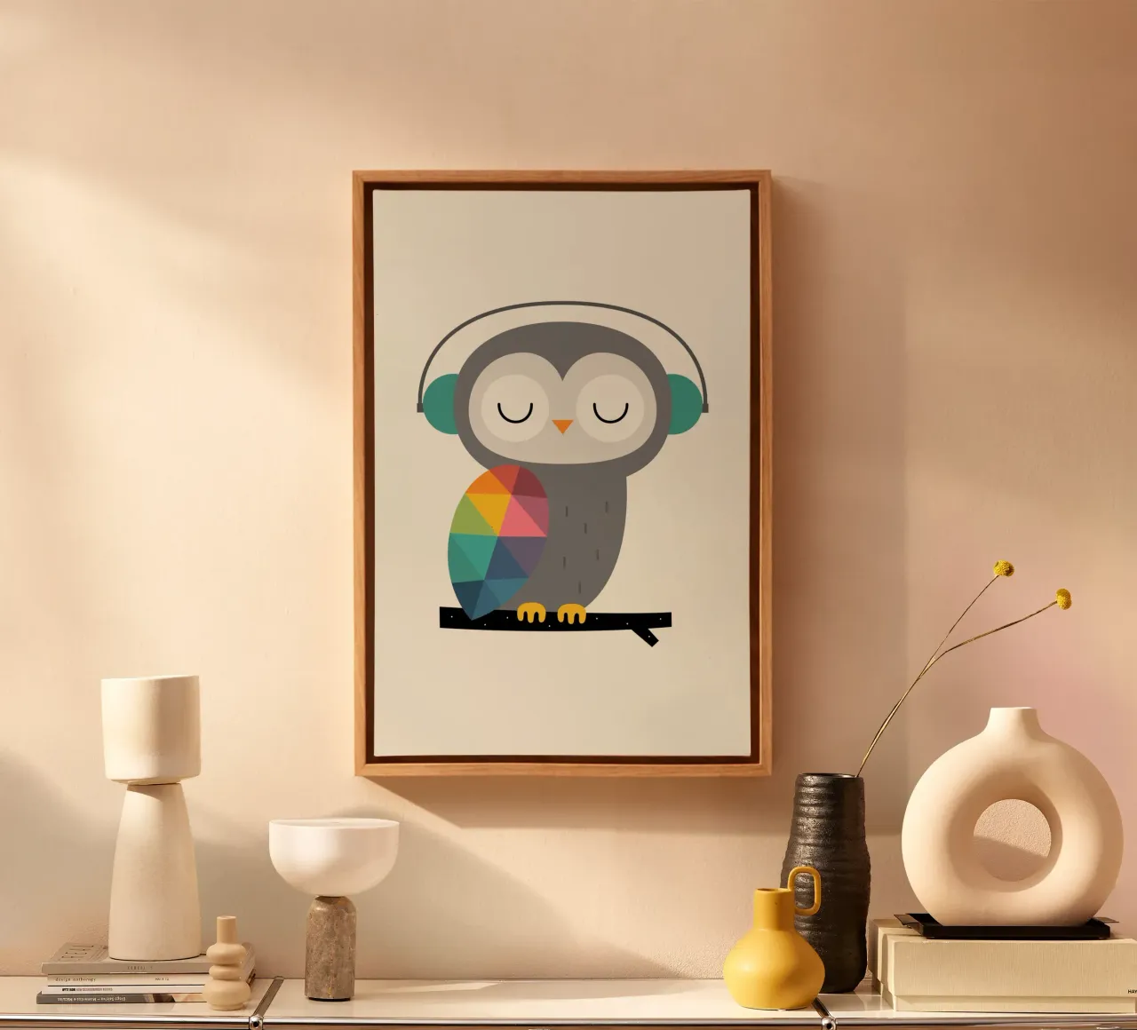 Uilentijd canvas met Baklijst van Andy Westface