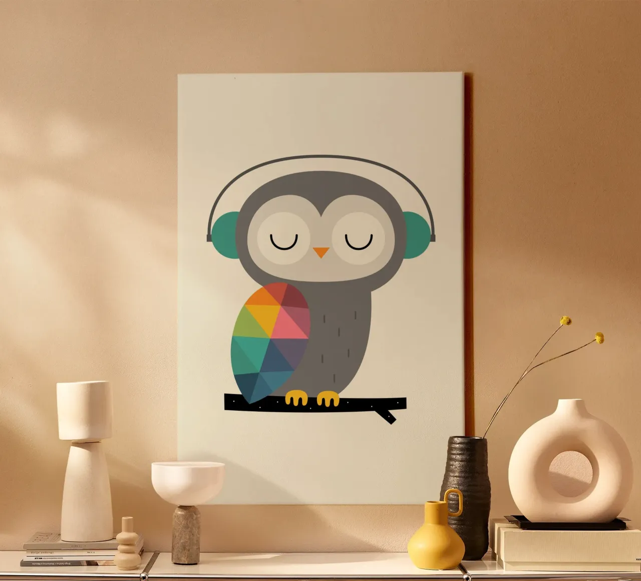 Uilentijd canvas met Baklijst van Andy Westface