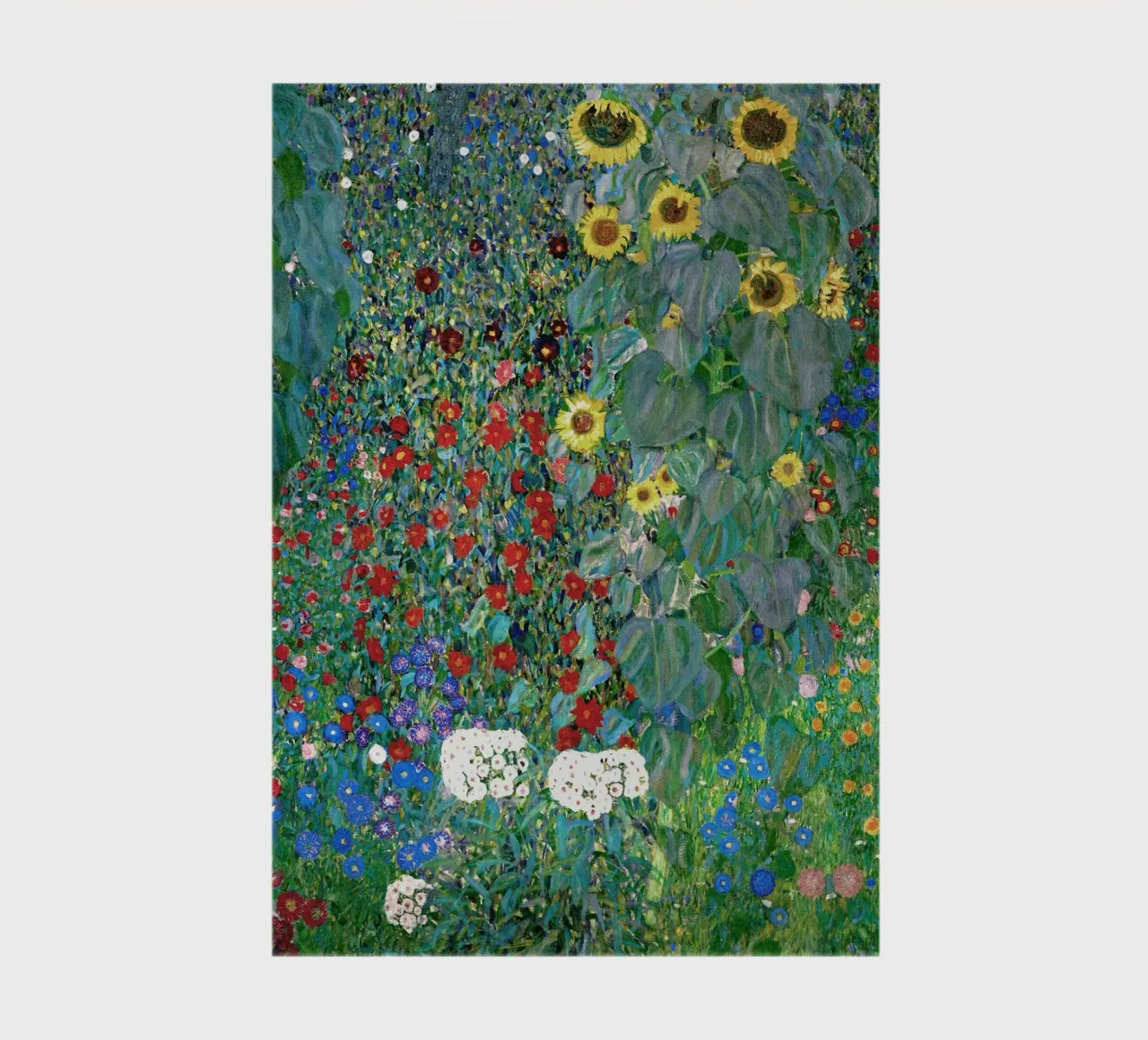 Garden with Sunflowers - Gustav Klimt notebook by Show Art