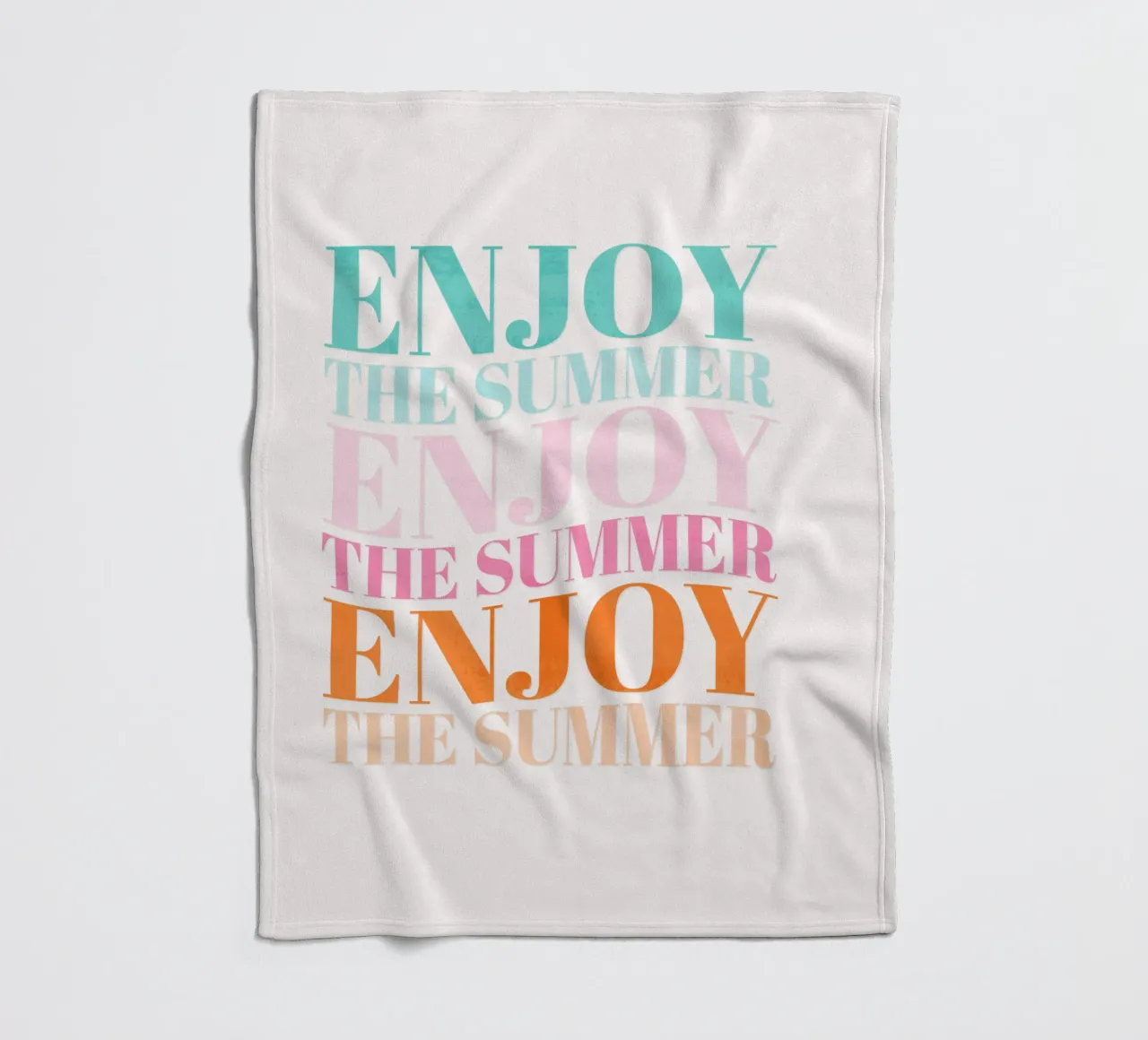 Enjoy the Summer.  Beautiful Type Design to Relax coperta in pile da CalliLetters