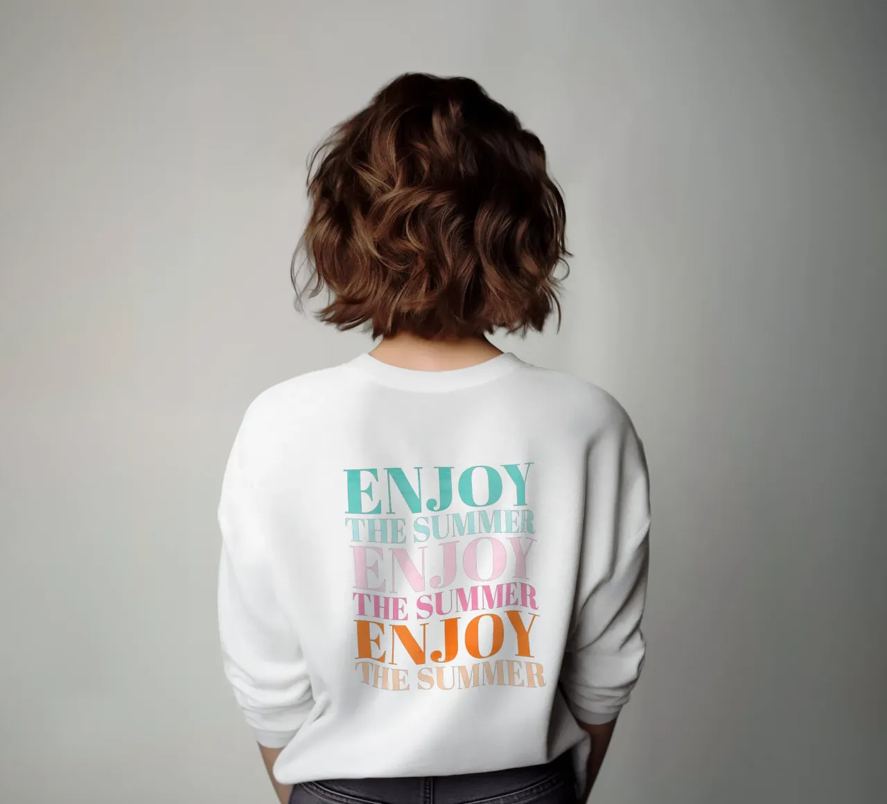 Enjoy the Summer.  Beautiful Type Design to Relax felpa da CalliLetters