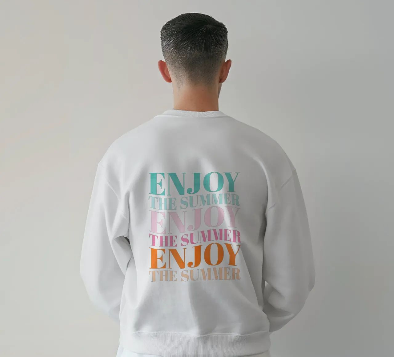 Enjoy the Summer.  Beautiful Type Design to Relax felpa da CalliLetters