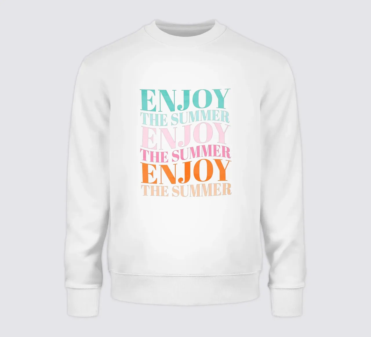 Enjoy the Summer.  Beautiful Type Design to Relax felpa da CalliLetters