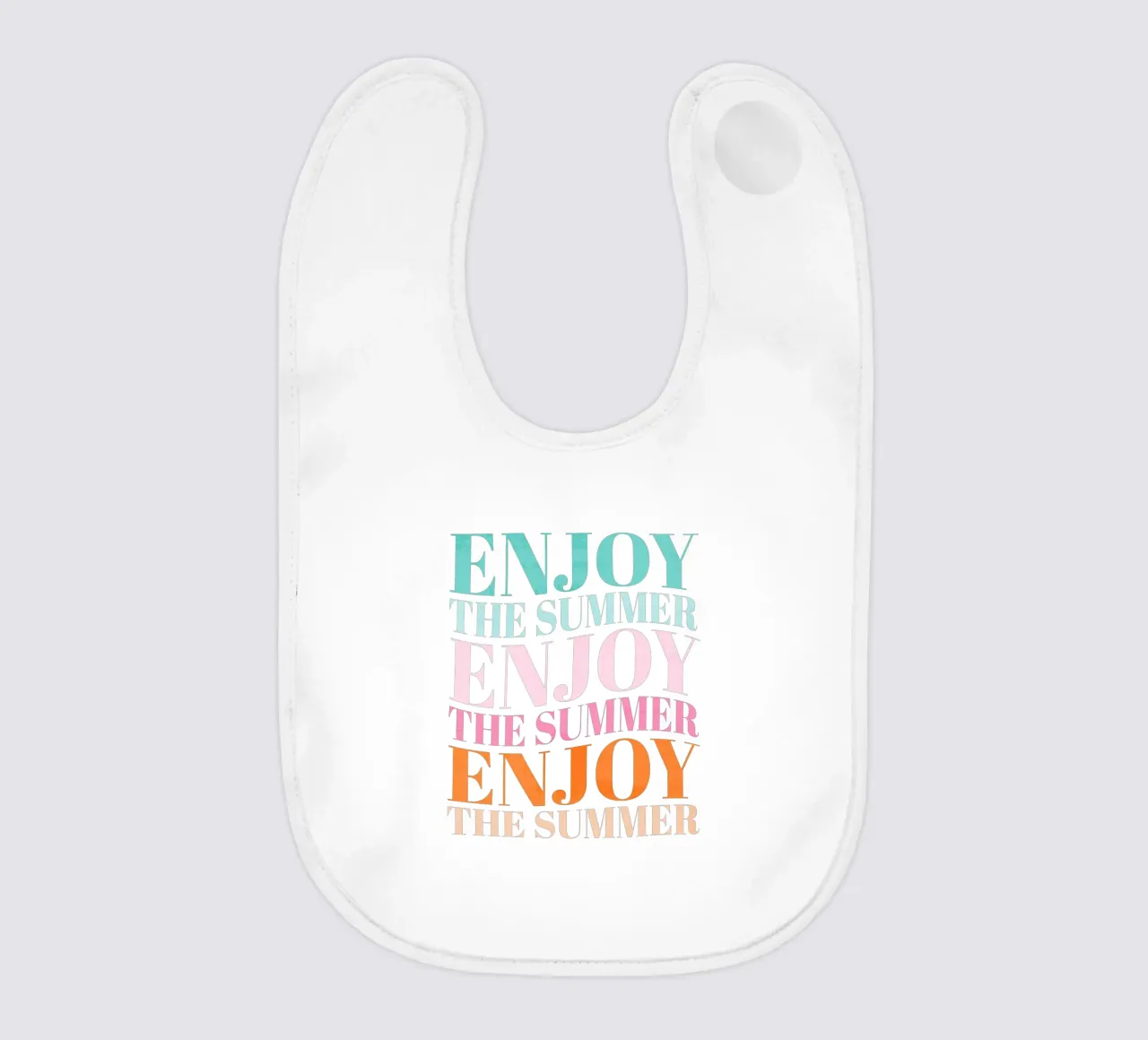Enjoy the Summer.  Beautiful Type Design to Relax bavaglino da CalliLetters