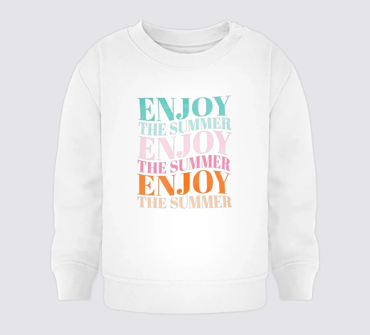 Enjoy the Summer.  Beautiful Type Design to Relax baby sweatshirt van CalliLetters