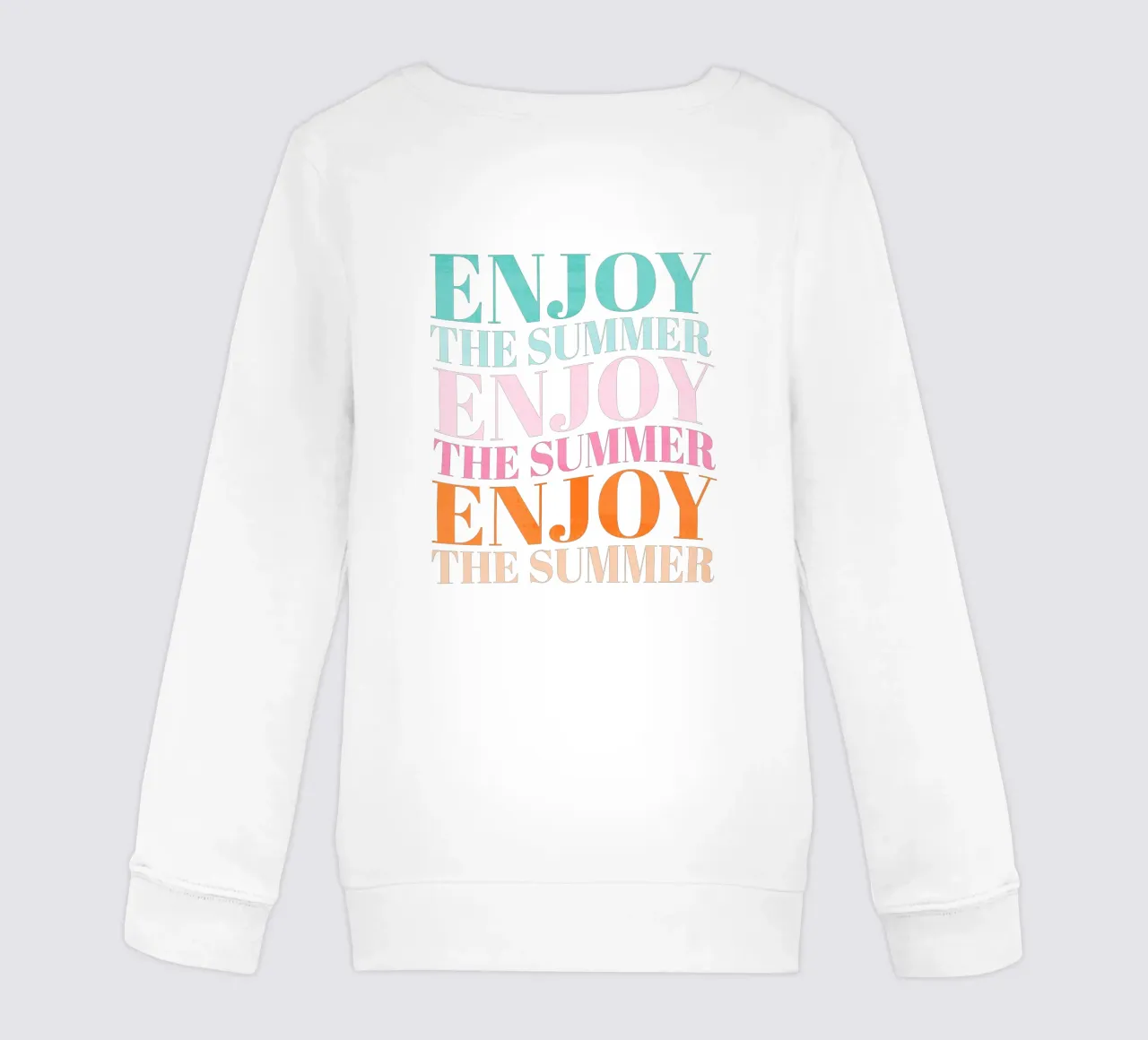 Enjoy the Summer.  Beautiful Type Design to Relax felpa bambino da CalliLetters