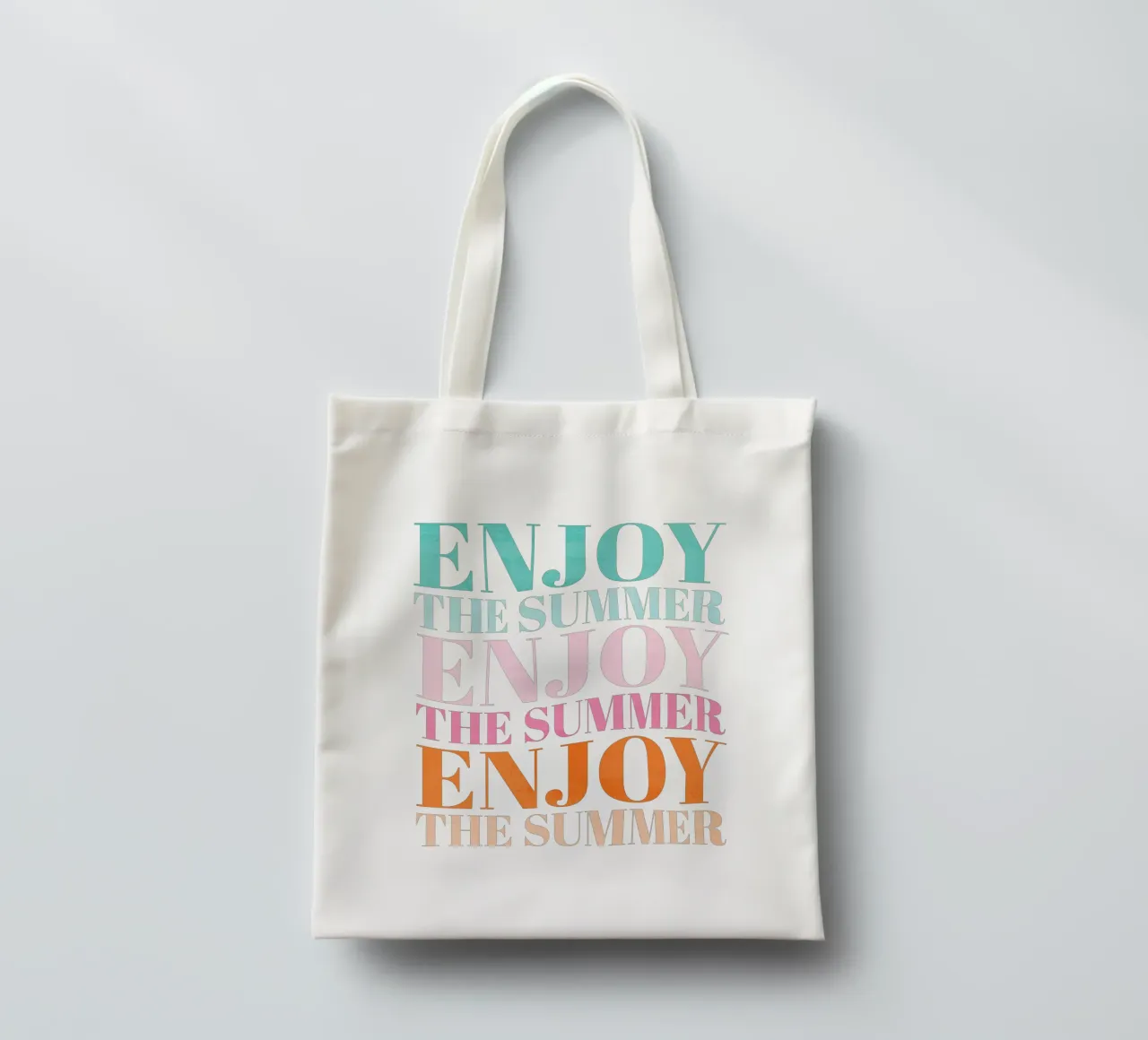 Enjoy the Summer.  Beautiful Type Design to Relax borsa in juta da CalliLetters