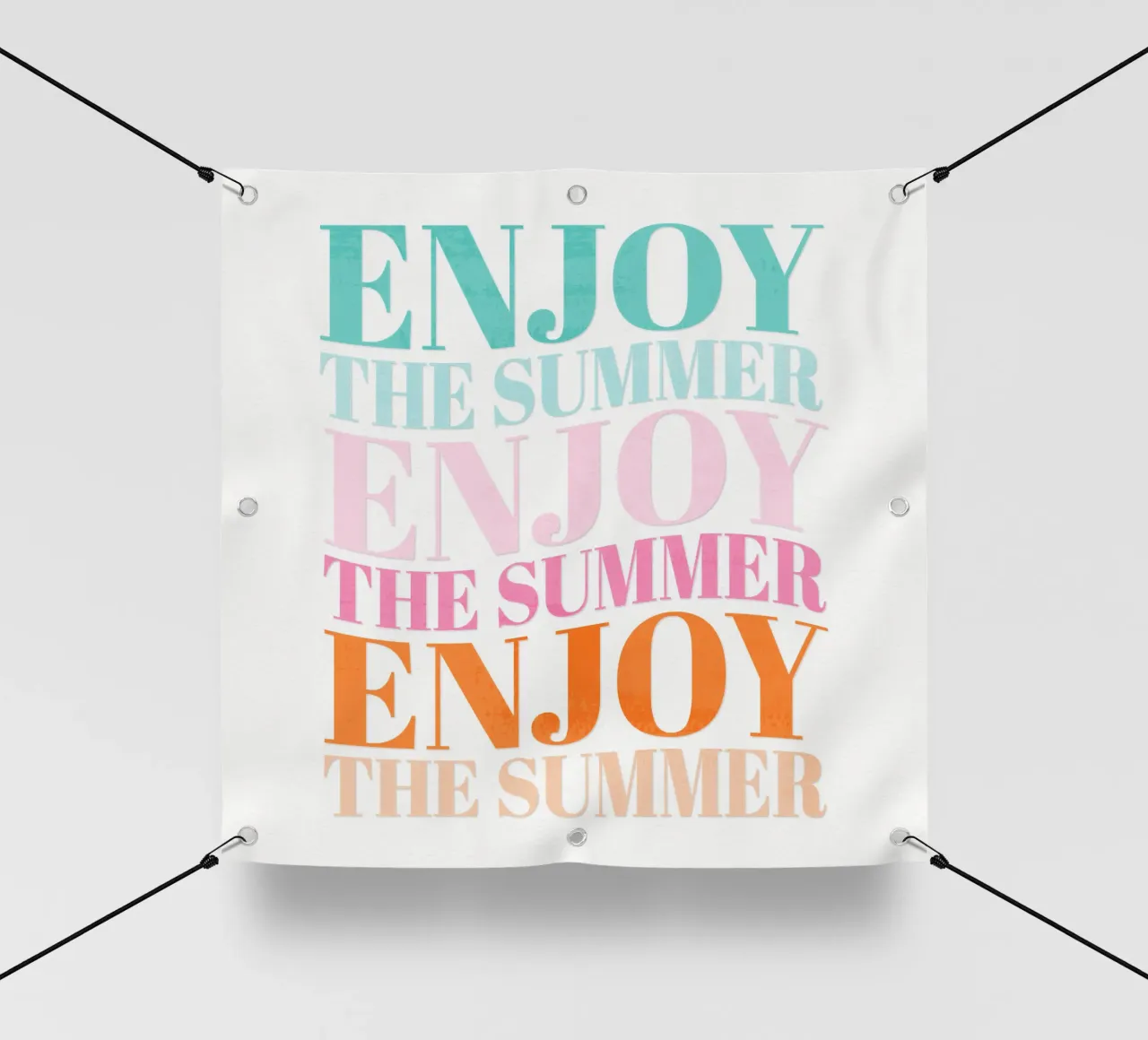 Enjoy the Summer. Beautiful Type Design to Relax telo in pvc da CalliLetters