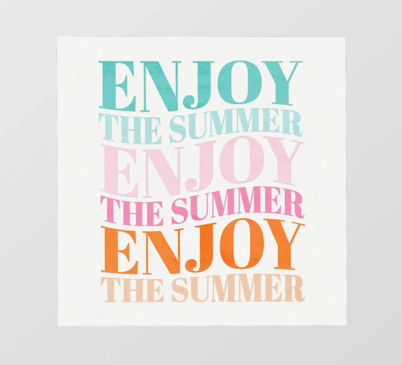 Enjoy the Summer. Beautiful Type Design to Relax telo in pvc da CalliLetters