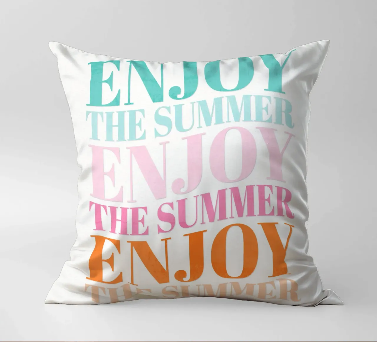 Enjoy the Summer. Beautiful Type Design to Relax cuscino da CalliLetters
