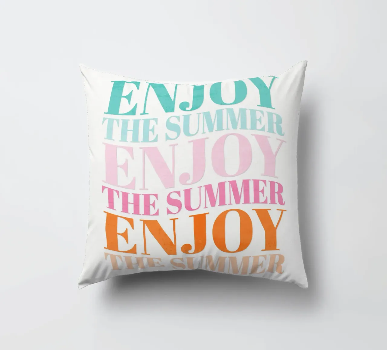 Enjoy the Summer. Beautiful Type Design to Relax cuscino da CalliLetters