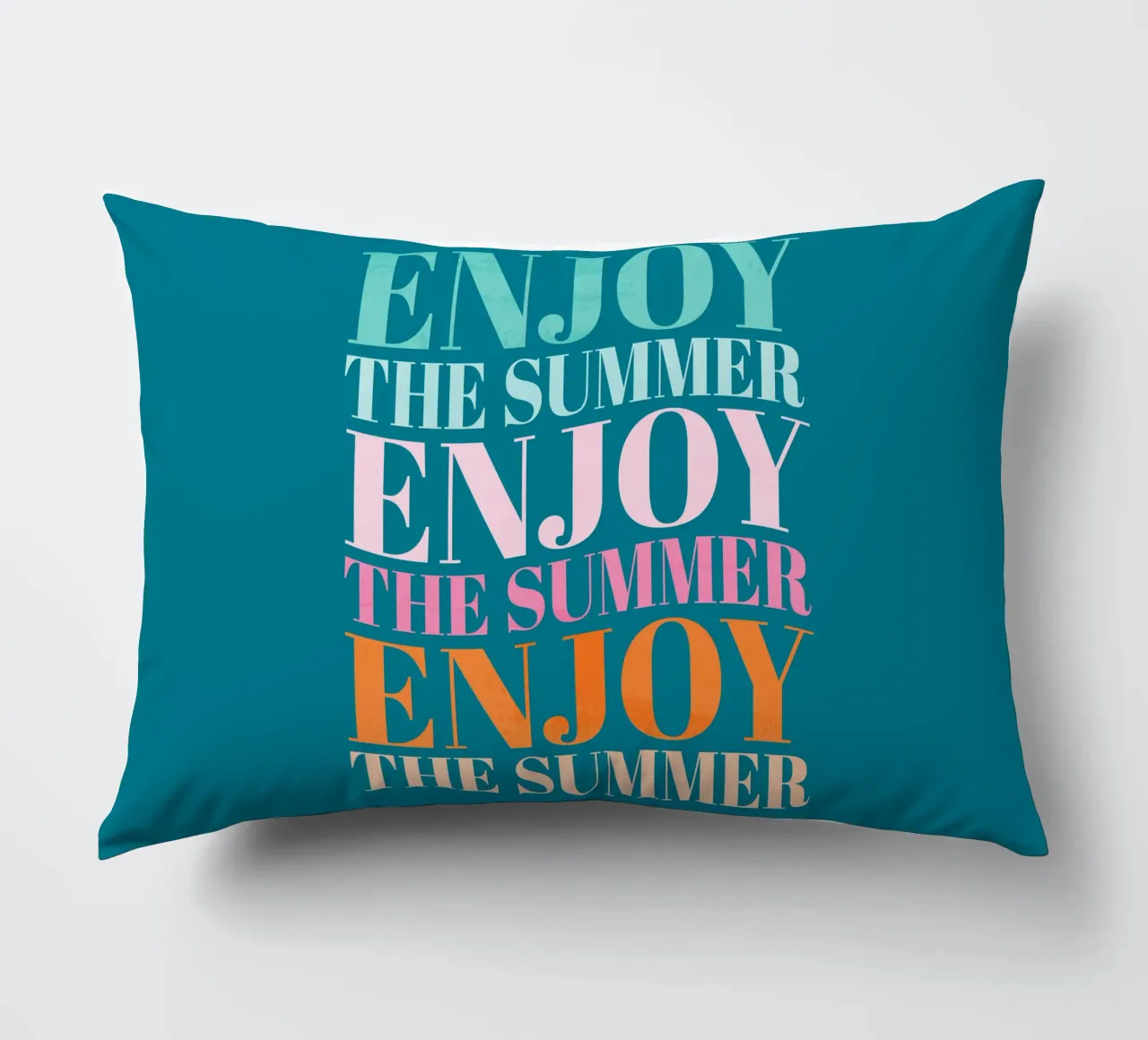 Enjoy the Summer.  Beautiful Type Design to Relax cuscino da CalliLetters