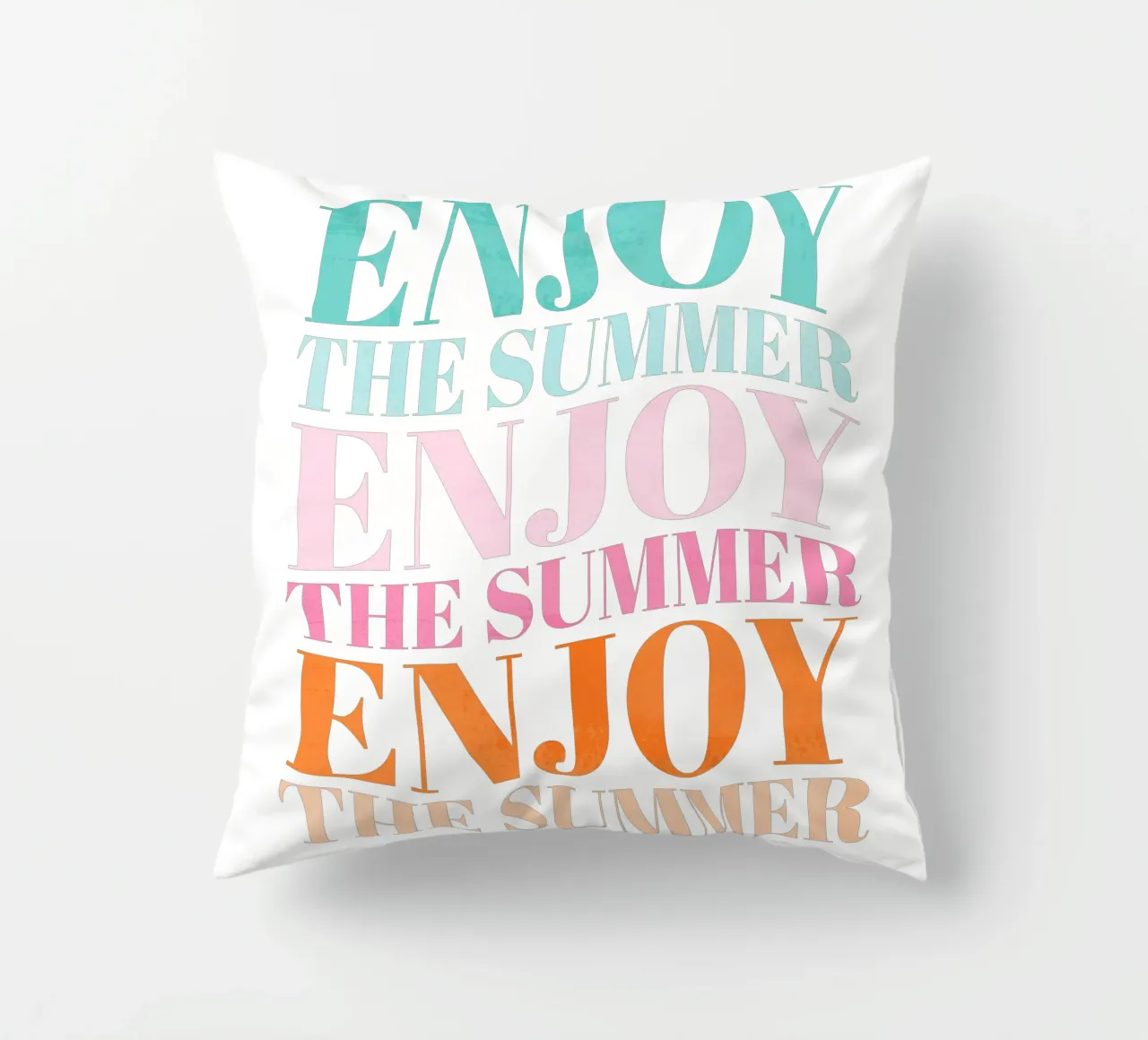 Enjoy the Summer.  Beautiful Type Design to Relax cuscino da CalliLetters