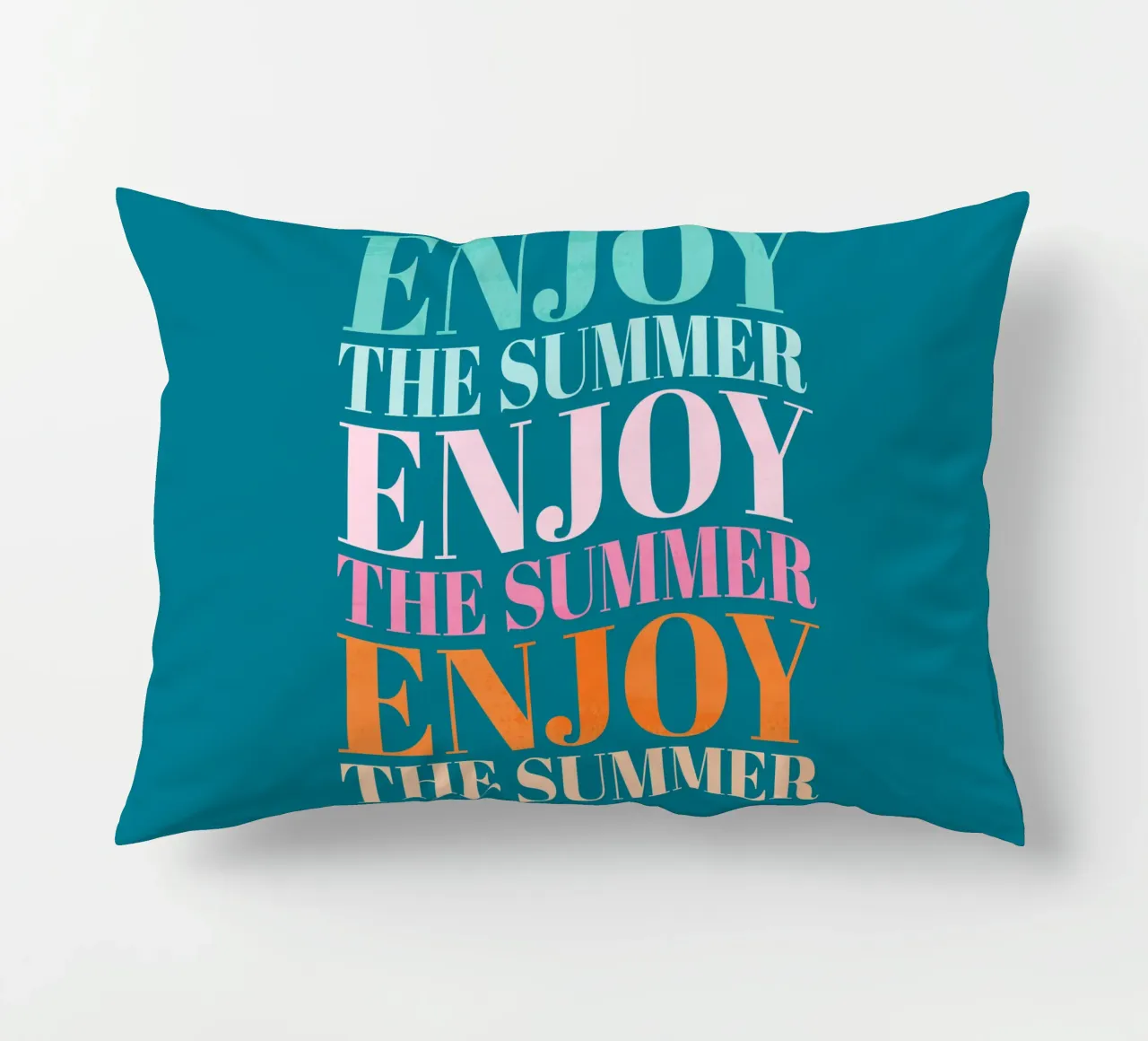 Enjoy the Summer.  Beautiful Type Design to Relax cuscino da CalliLetters