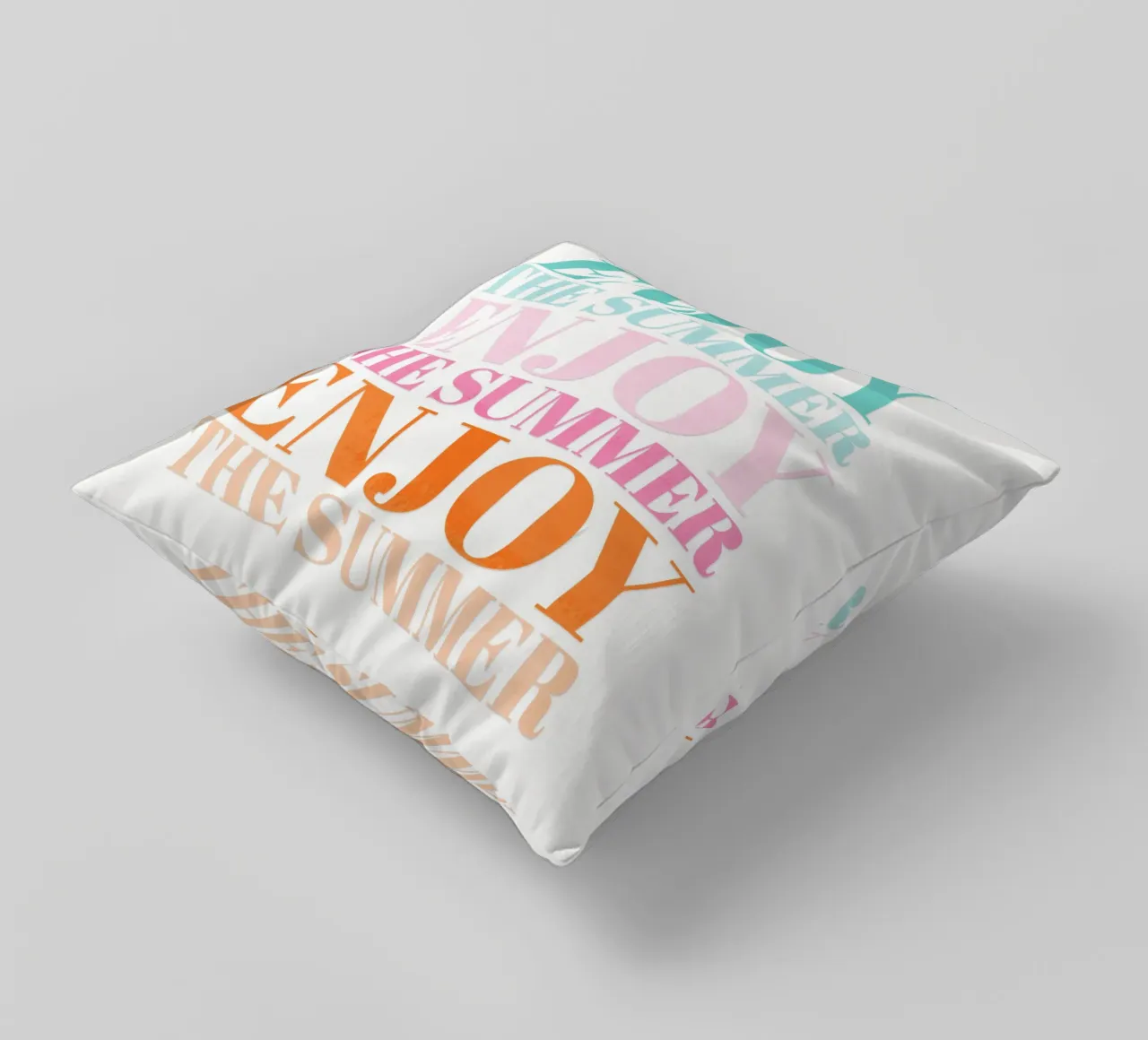 Enjoy the Summer. Beautiful Type Design to Relax cuscino da CalliLetters