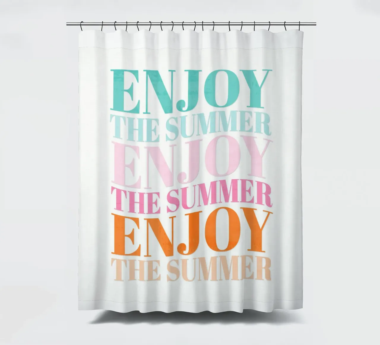 Enjoy the Summer.  Beautiful Type Design to Relax tenda da doccia da CalliLetters