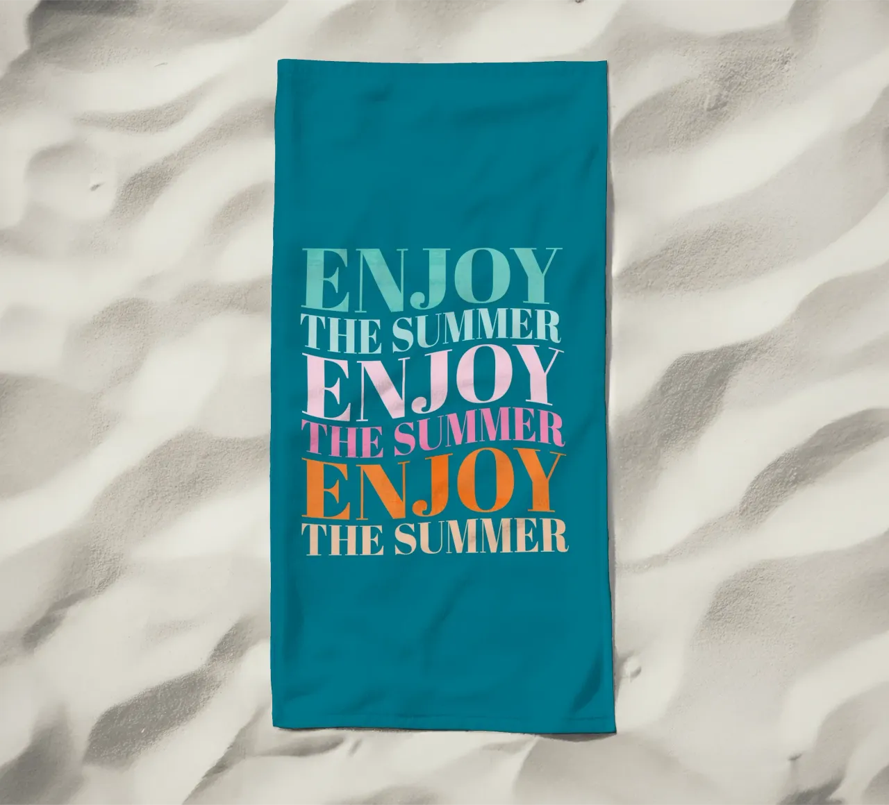 Enjoy the Summer.  Beautiful Type Design to Relax telo mare da CalliLetters