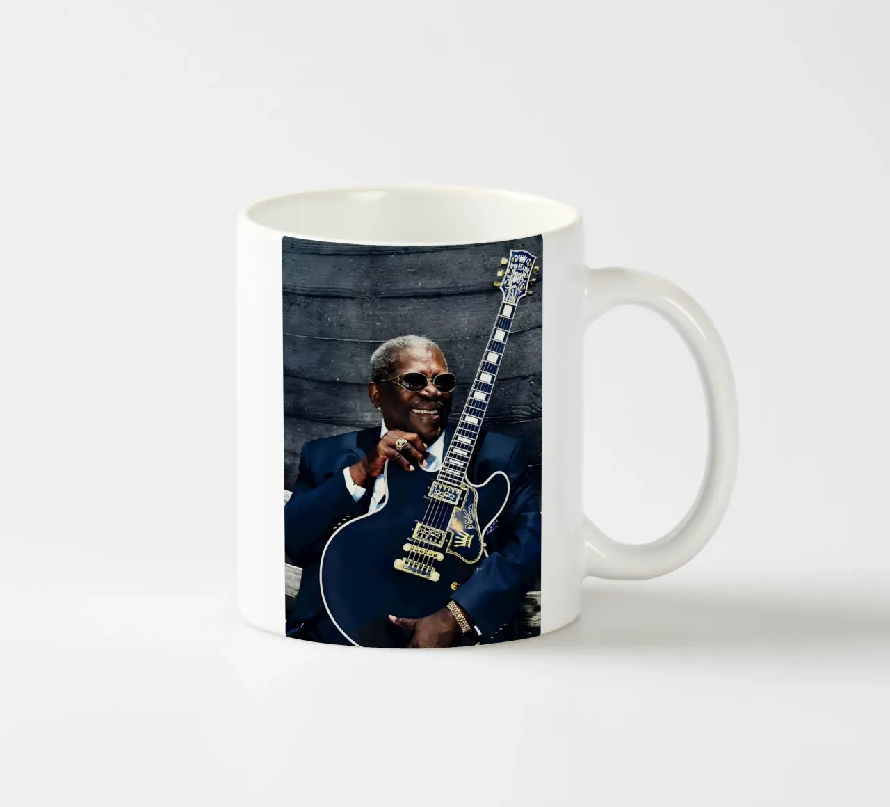 B.B. King tazza in ceramica da Low poly art