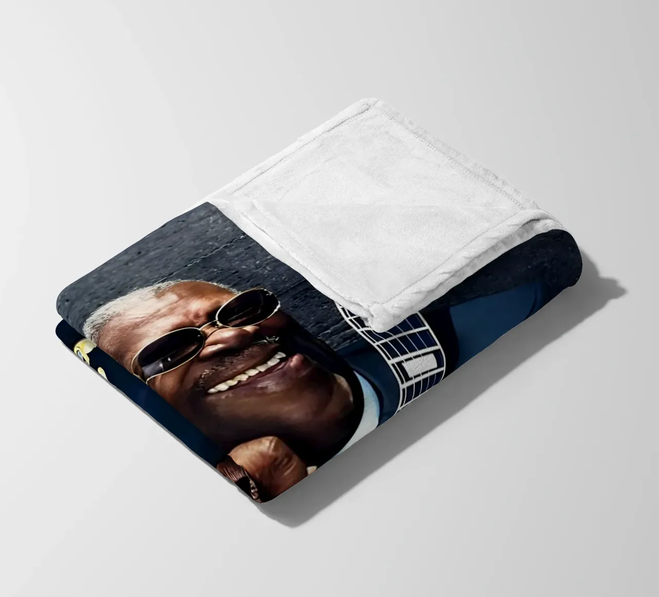 B.B. King coperta in pile da Low poly art