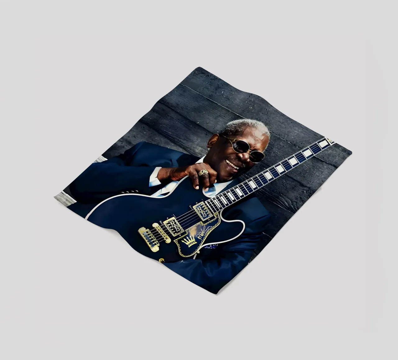 B.B. King coperta in pile da Low poly art