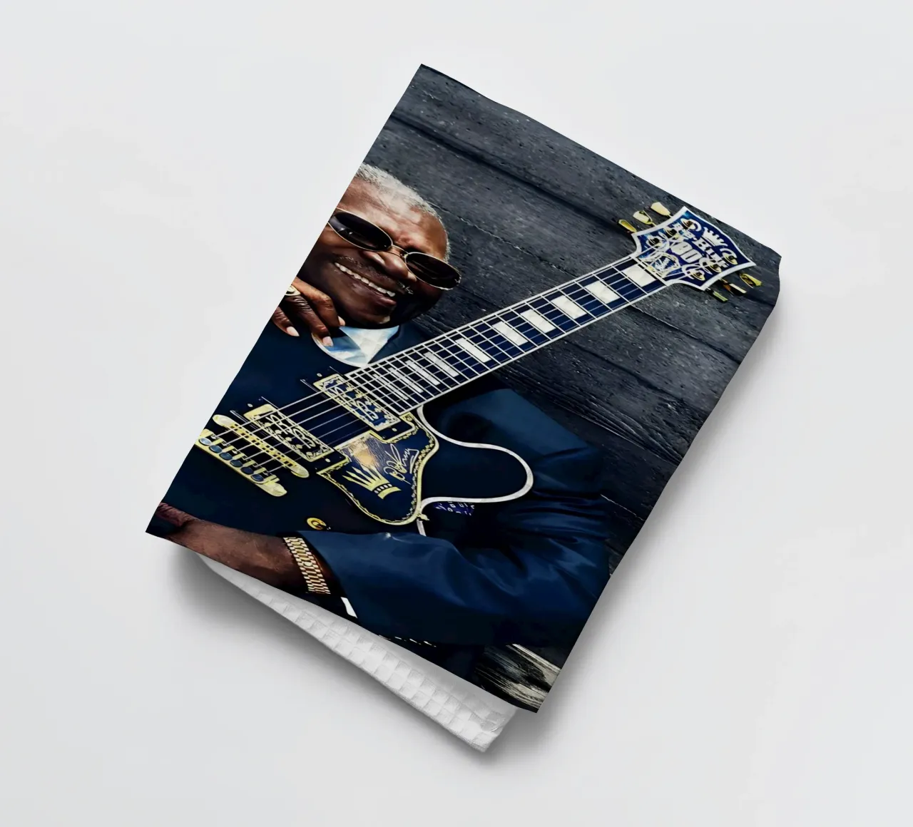 B.B. King canovaccio da cucina da Low poly art