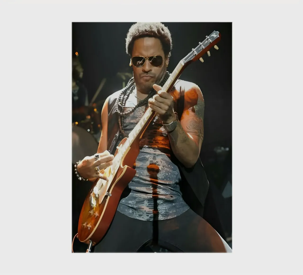 Lenny Kravitz notebook by Low poly art
