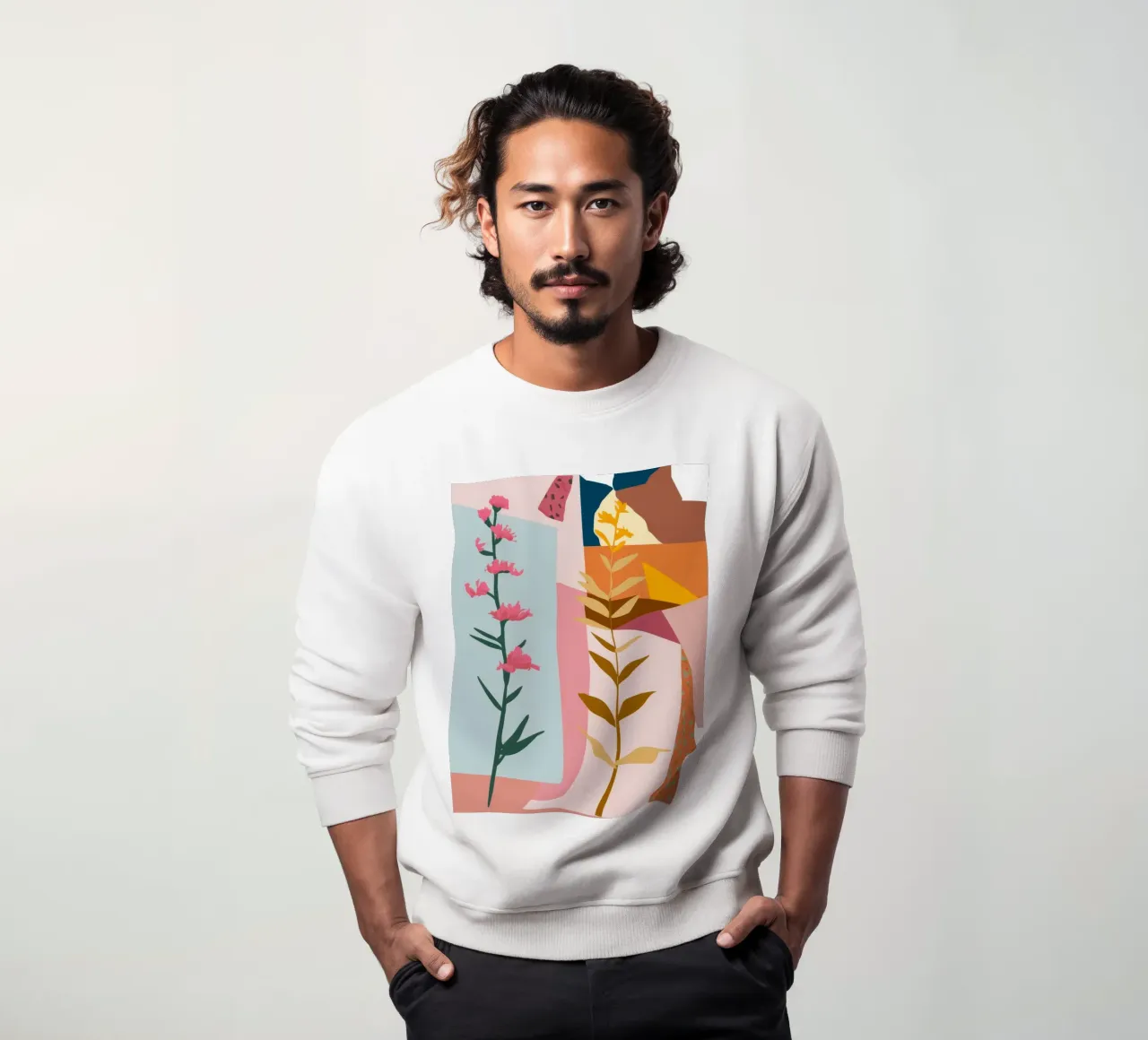 Mano geometrica floreale felpa da Lumie Layers