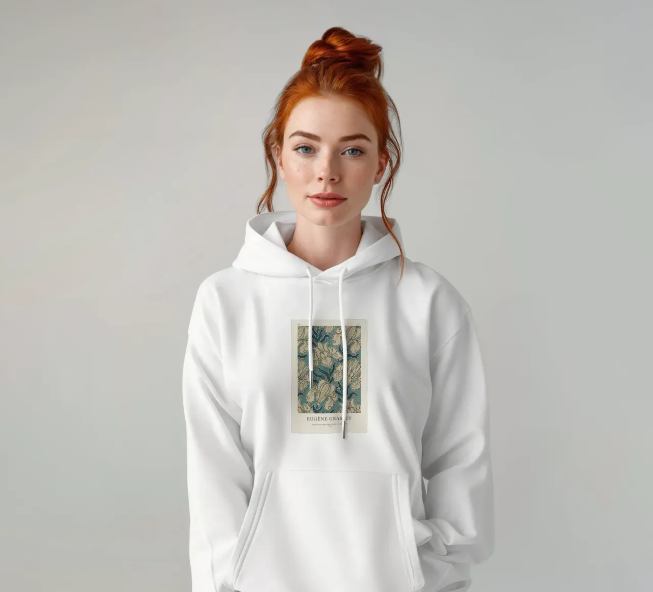 Grasset - Iris 3 felpa con cappuccio da Vintage by JUNIQE