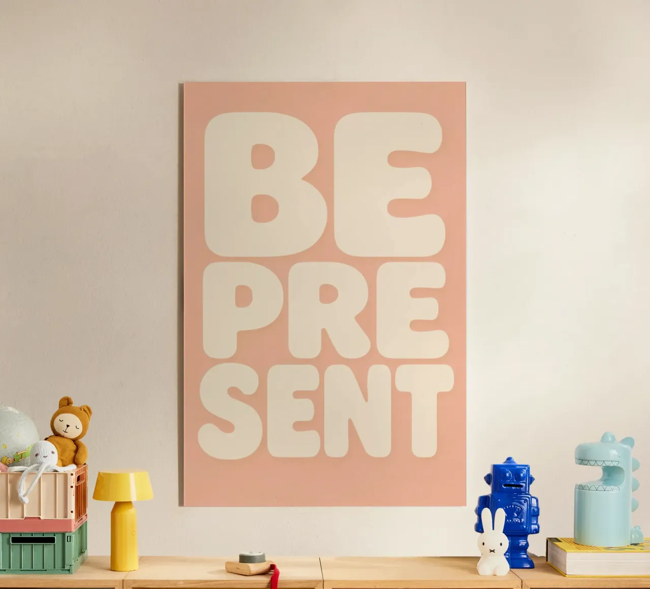 Be Present (Apricot) plexiglass da treechild