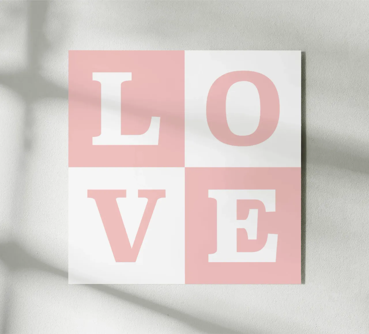 Love Quadrate plexiglass da RB-Quotes