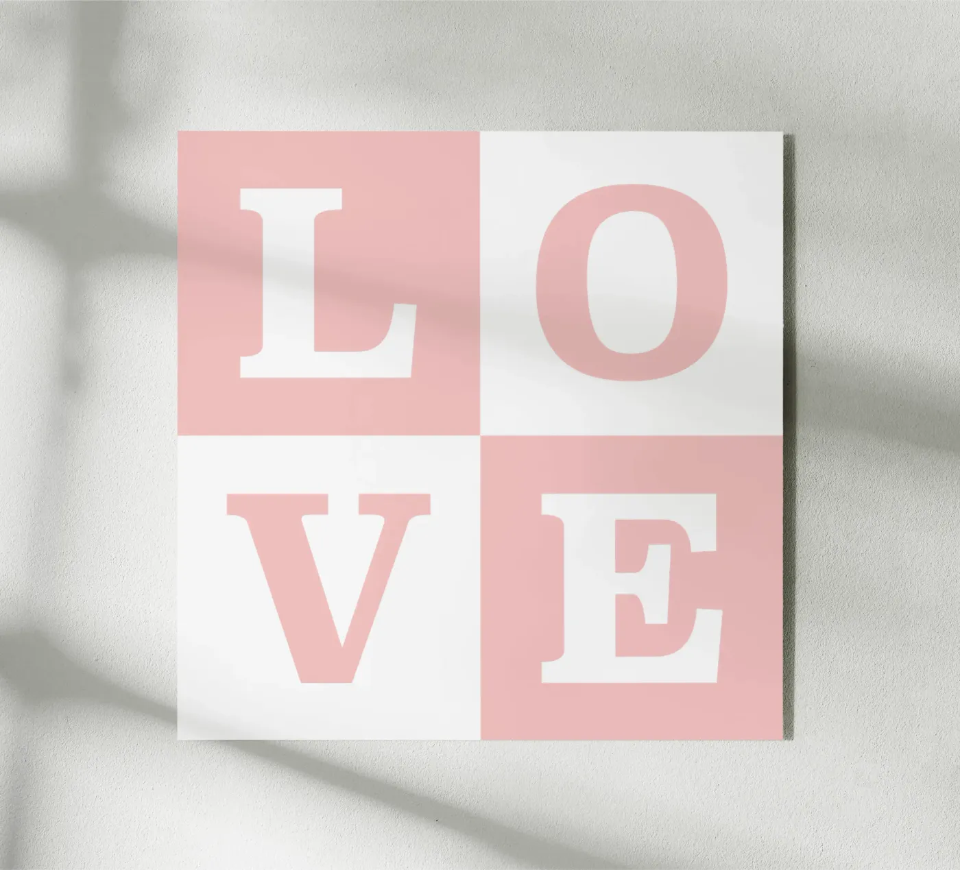 Love Squares plexiglass da RB-Quotes