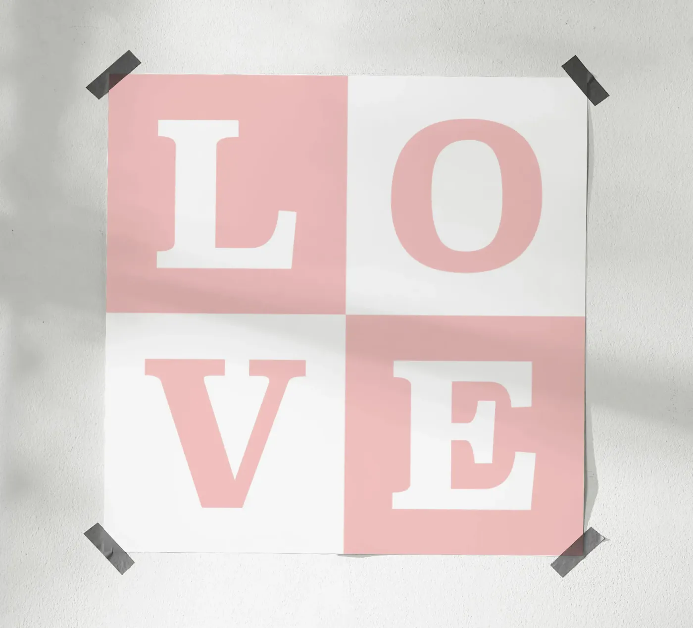 Love Quadrate poster da RB-Quotes