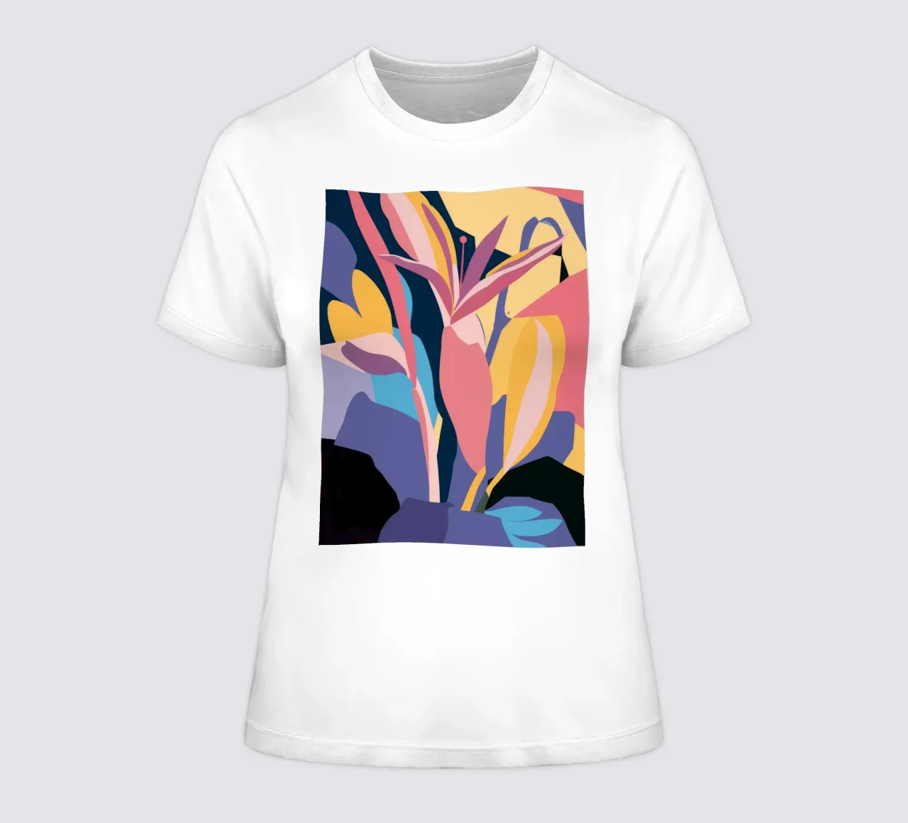 Vibrant Leaf Abstract Frauen T-Shirt von Lumie Layers