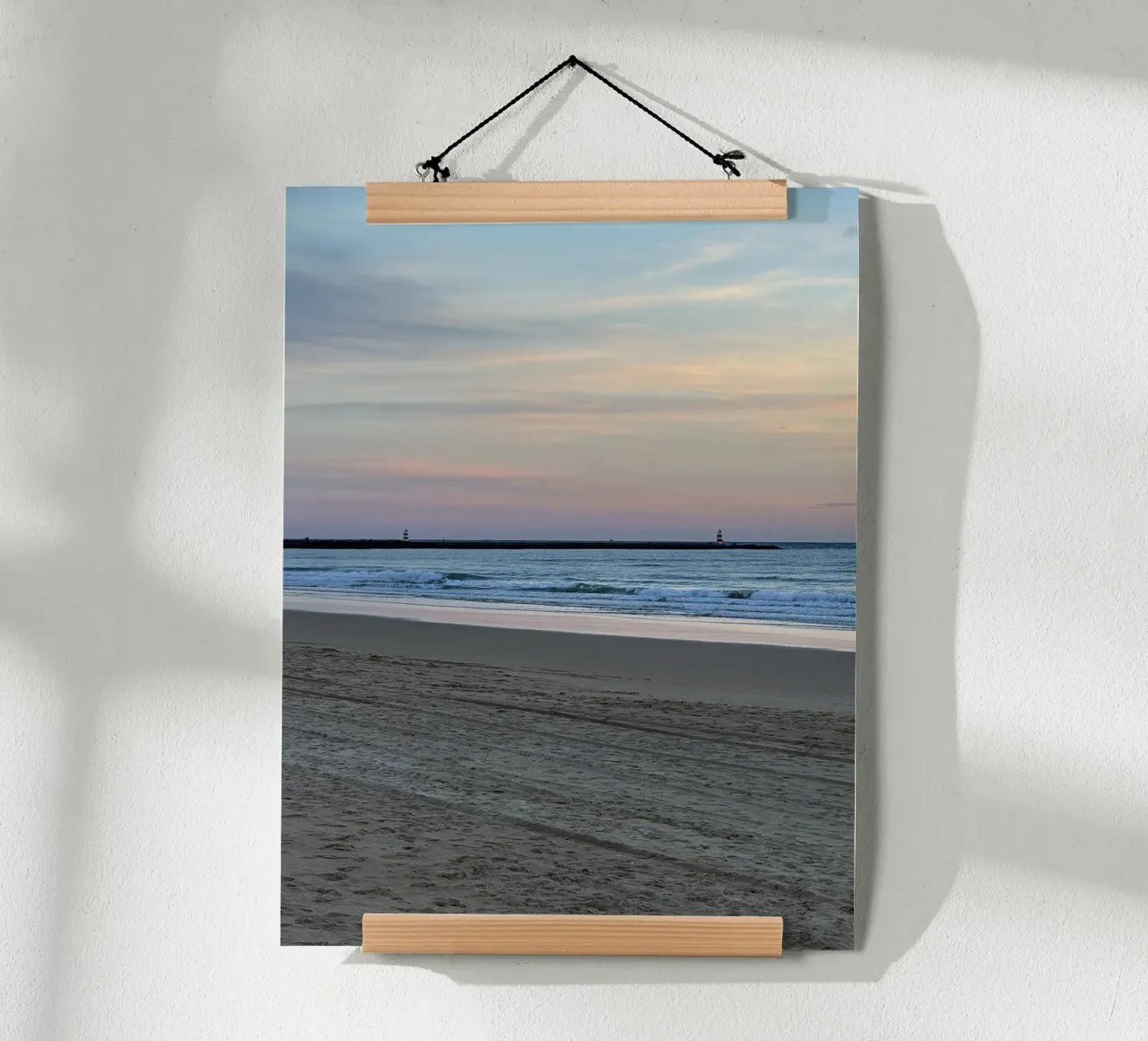 Zonsondergang op Praia da Rocha, Portimao - Portugal poster met kunststof frame van byrieneke