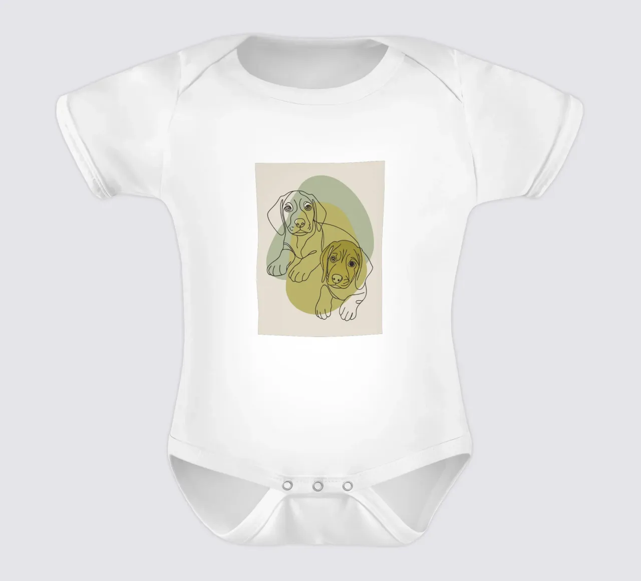 Due cuccioli body neonato maniche corte da RELAXING TOUCH