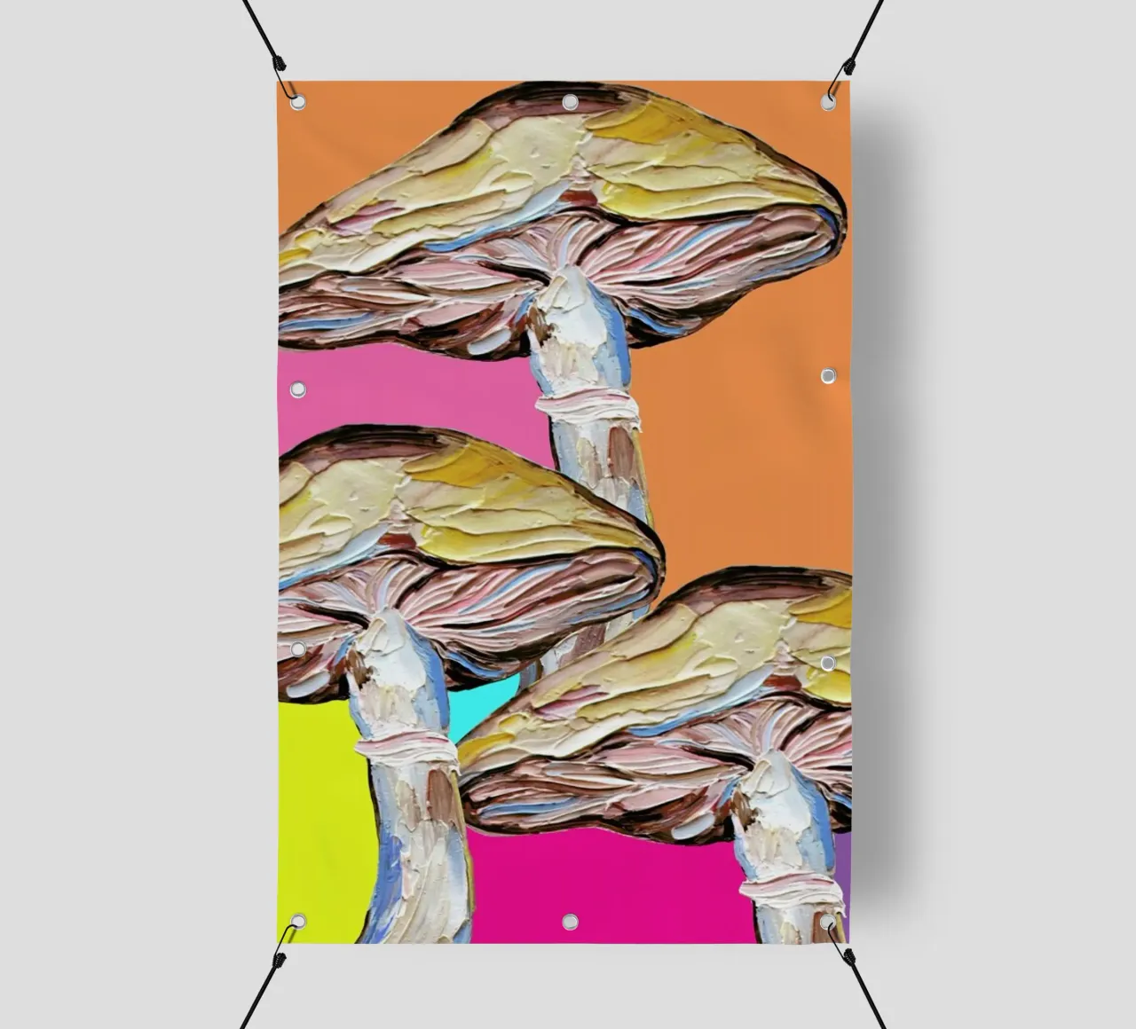Psychedelic Mushrooms telo in pvc da Alice Straker