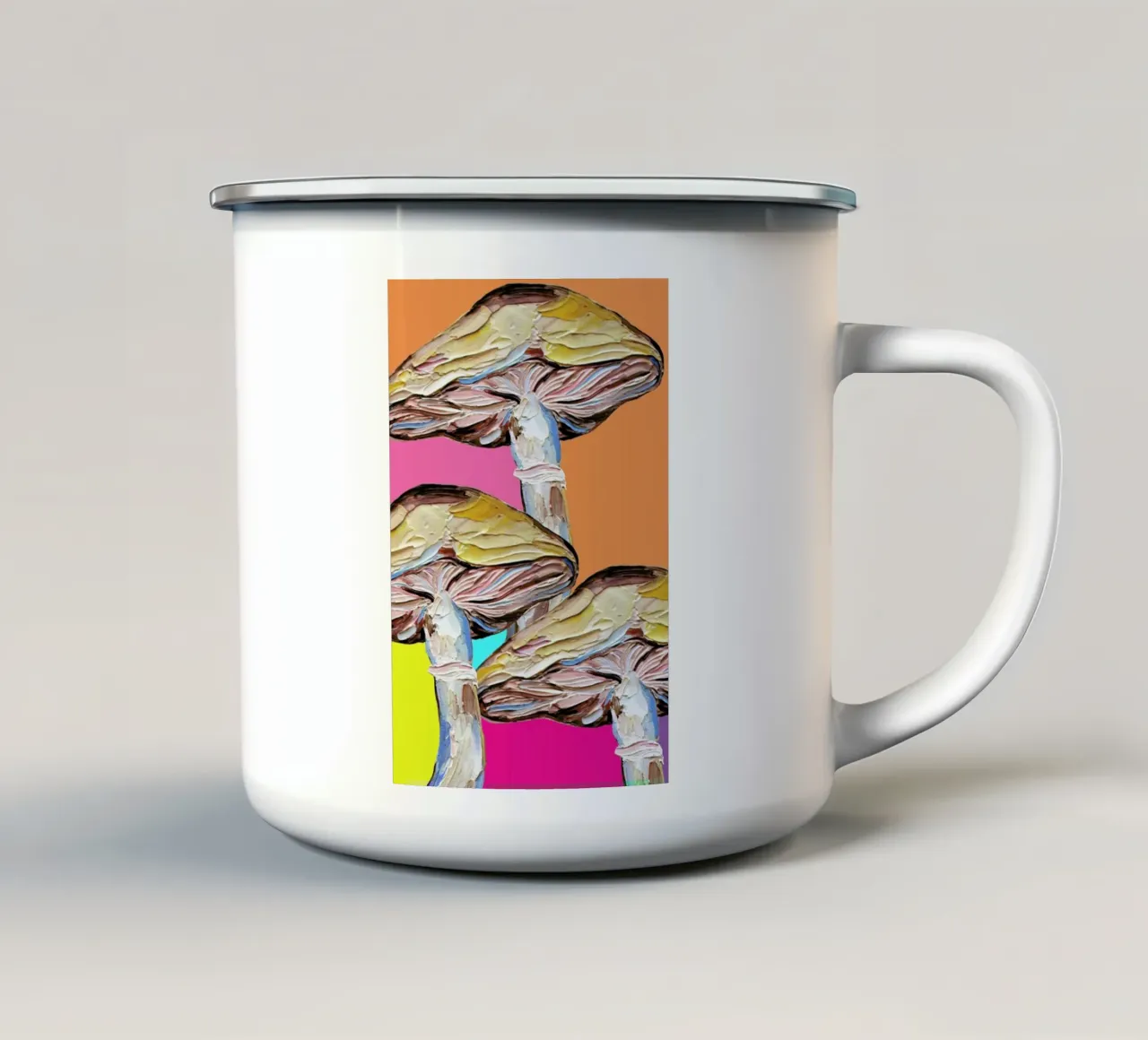 Psychedelic Mushrooms tazza in smalto da Alice Straker