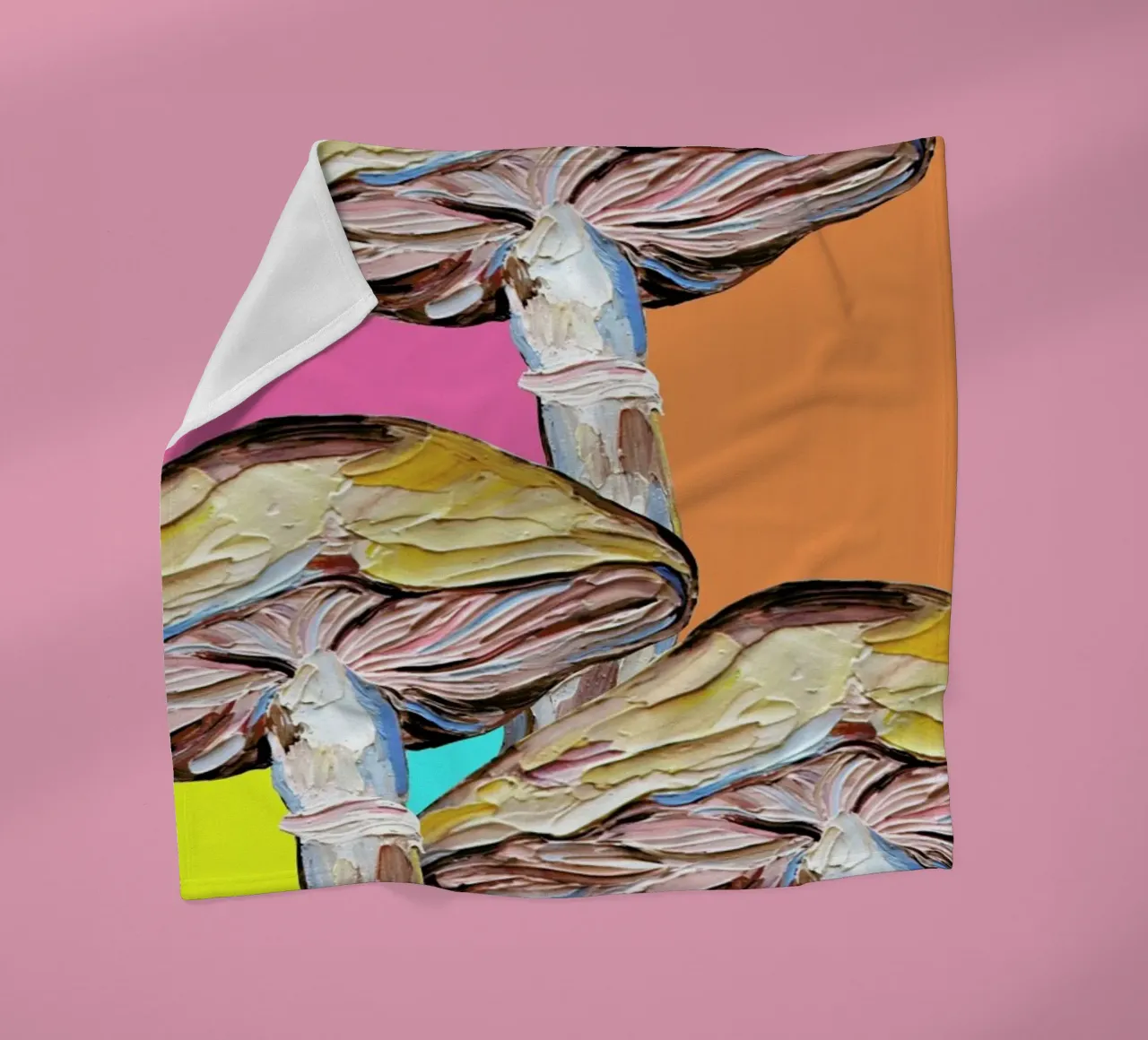 Psychedelic Mushrooms coperta in pile da Alice Straker