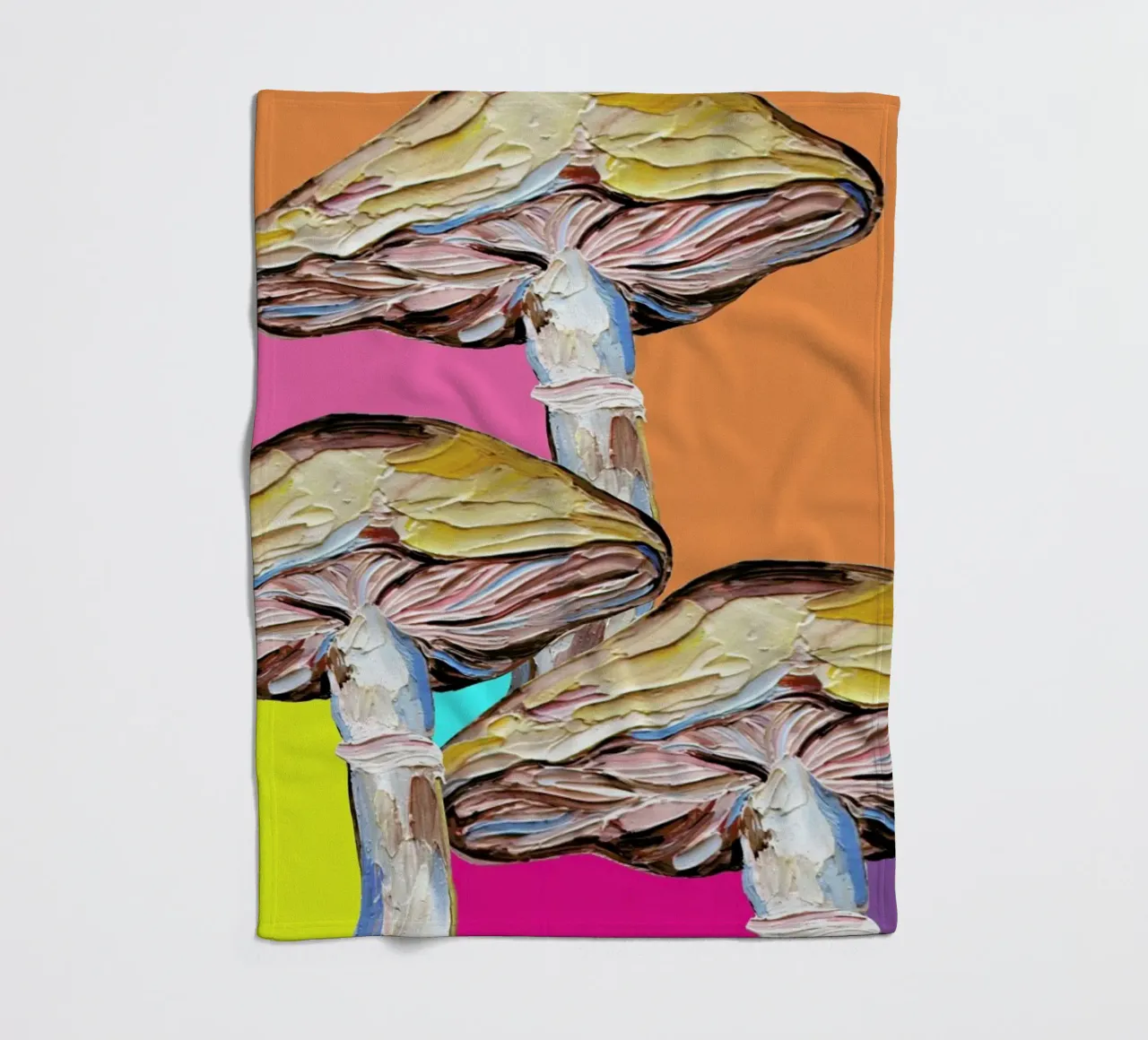 Psychedelic Mushrooms coperta in pile da Alice Straker