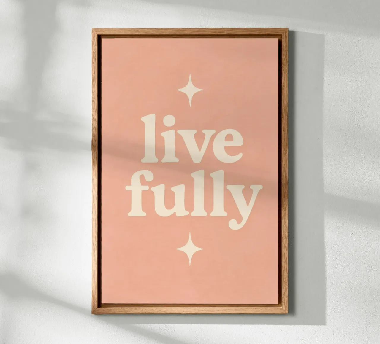 Live Fully (Apricot) alluminio dibond da treechild