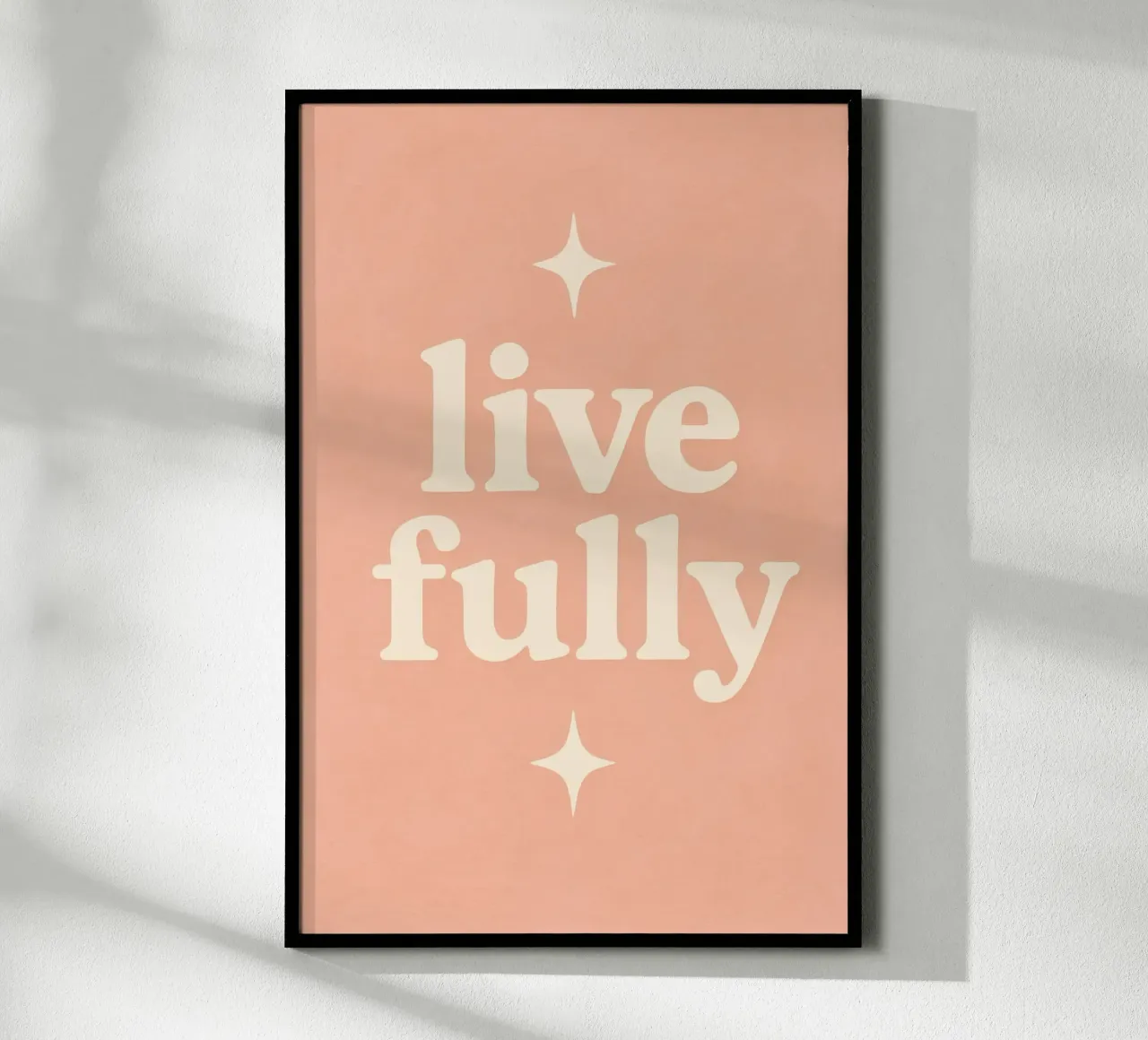 Live Fully (Apricot) poster da treechild