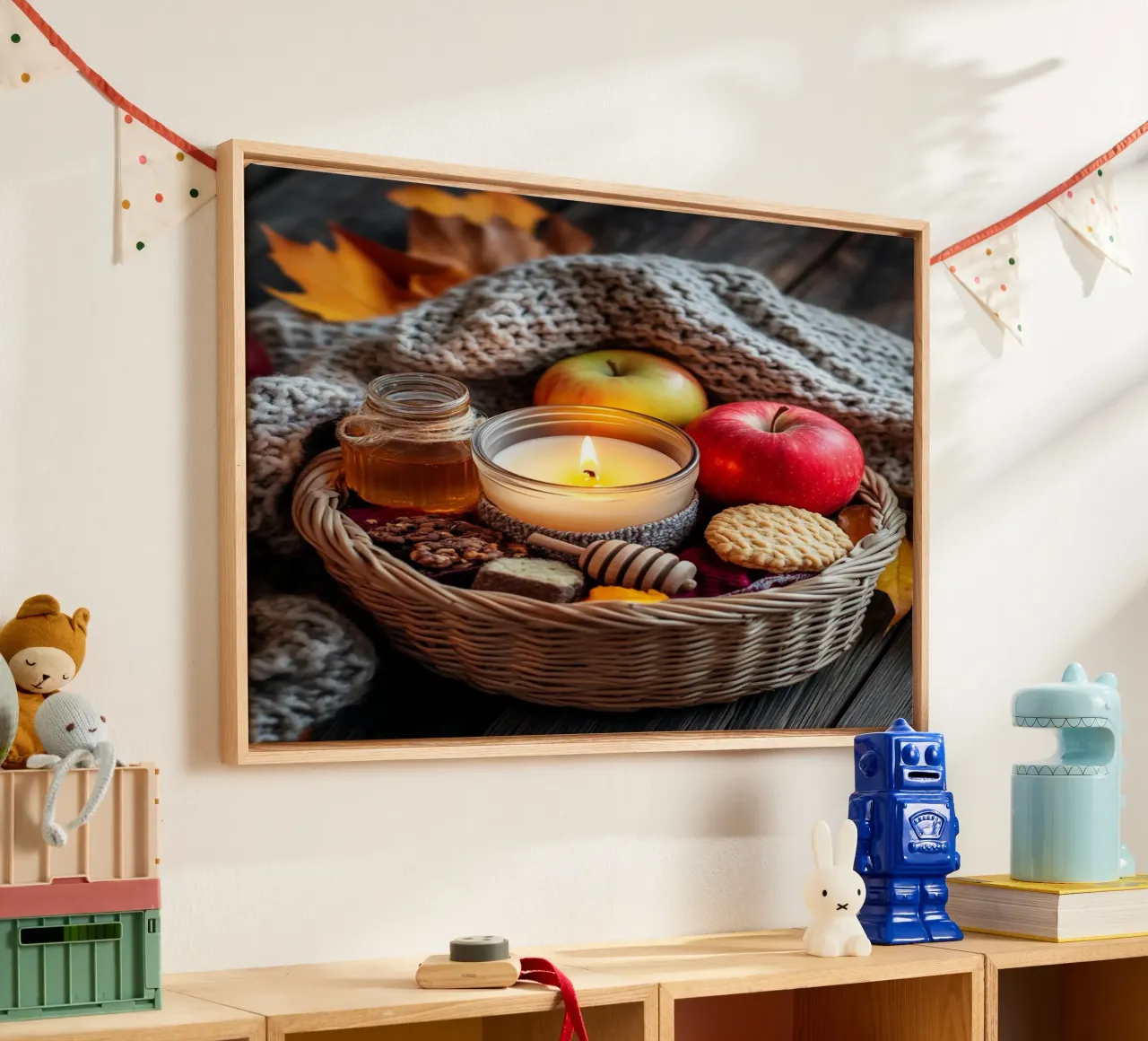 Autumn Vibes canvas with Floater frame by PhotoVibe Decor
