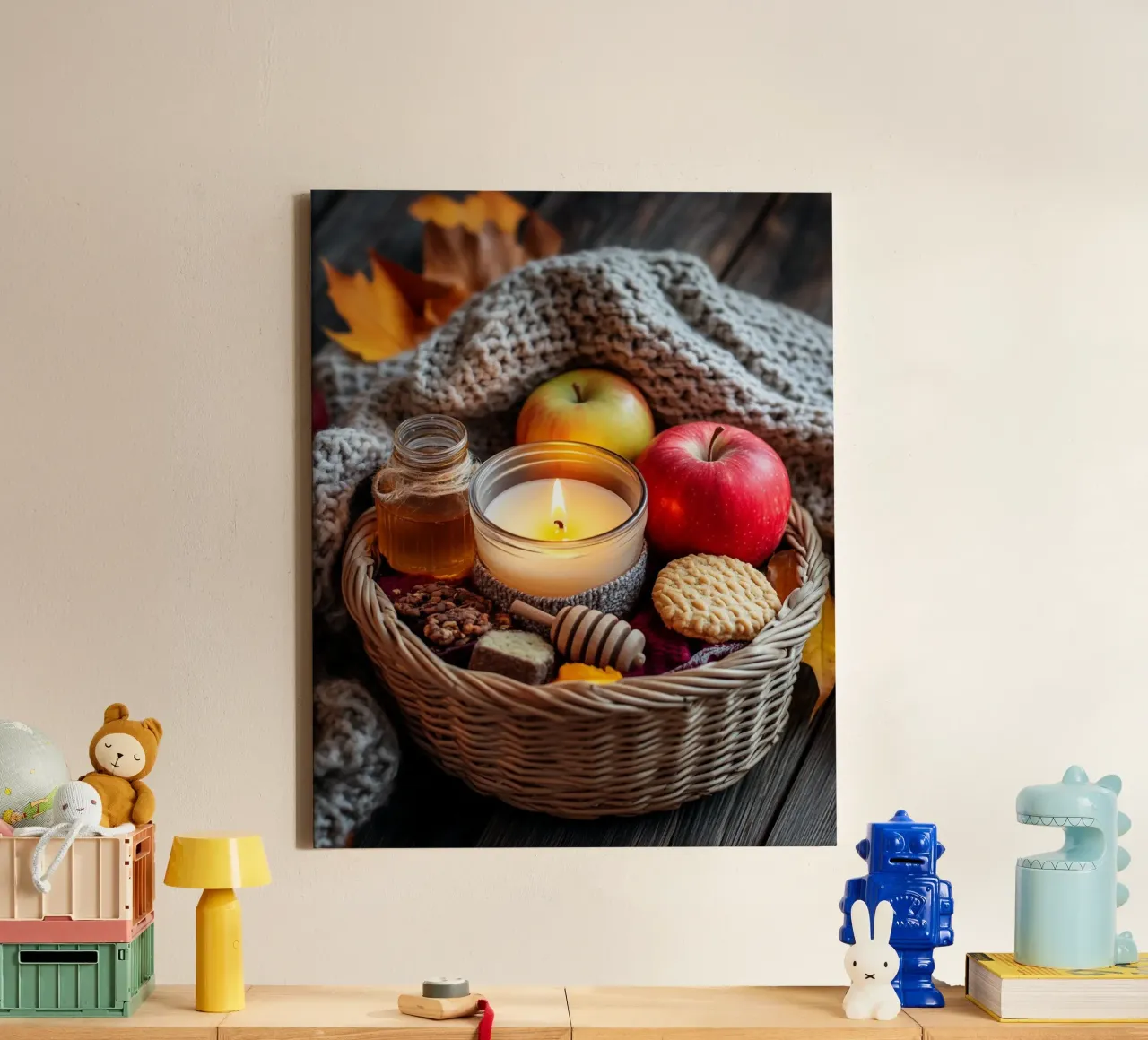 Autumn Vibes canvas with Floater frame by PhotoVibe Decor