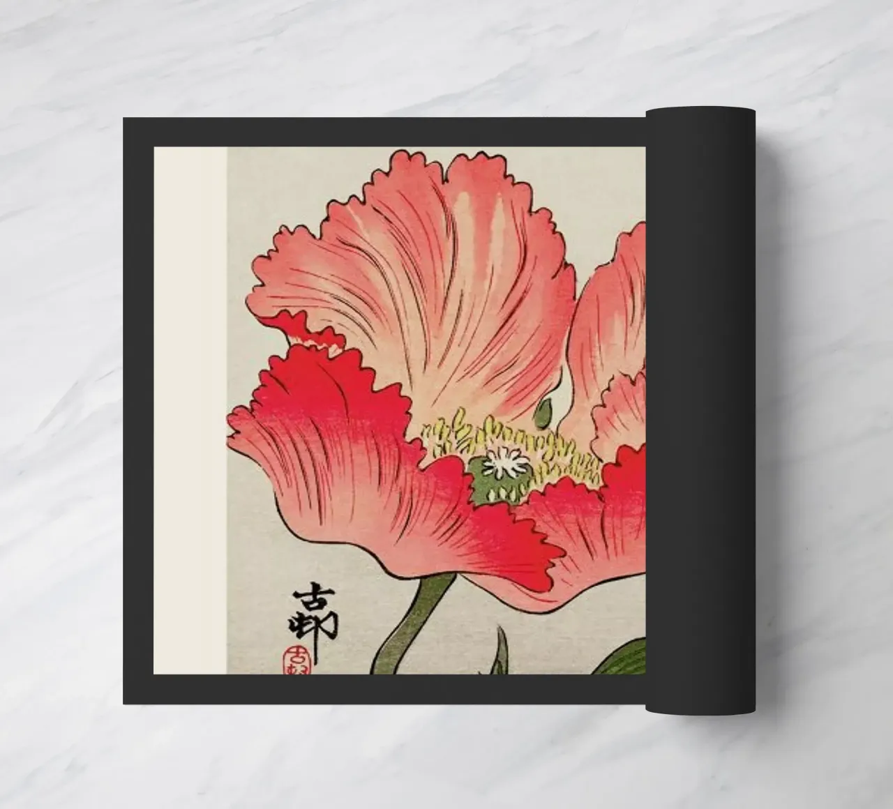 Koson - Birds and Plants felpudo de Vintage by JUNIQE