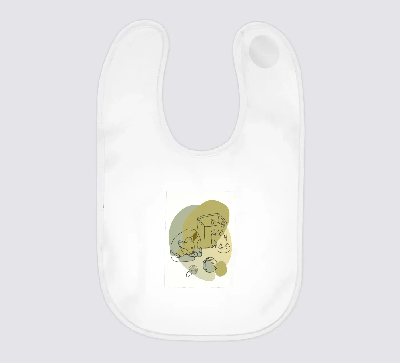 Twee kittens baby slabbetje van RELAXING TOUCH