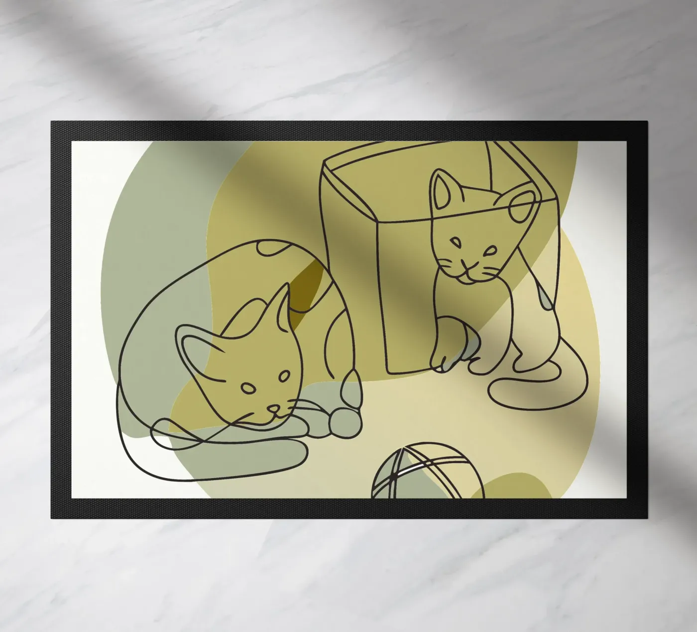 Two Kittens paillasson de RELAXING TOUCH